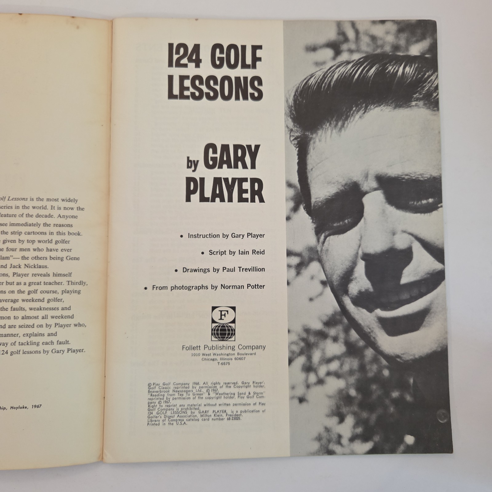 “124 Golf Lessons by Gary Player” ~ Trade Paperback 1968