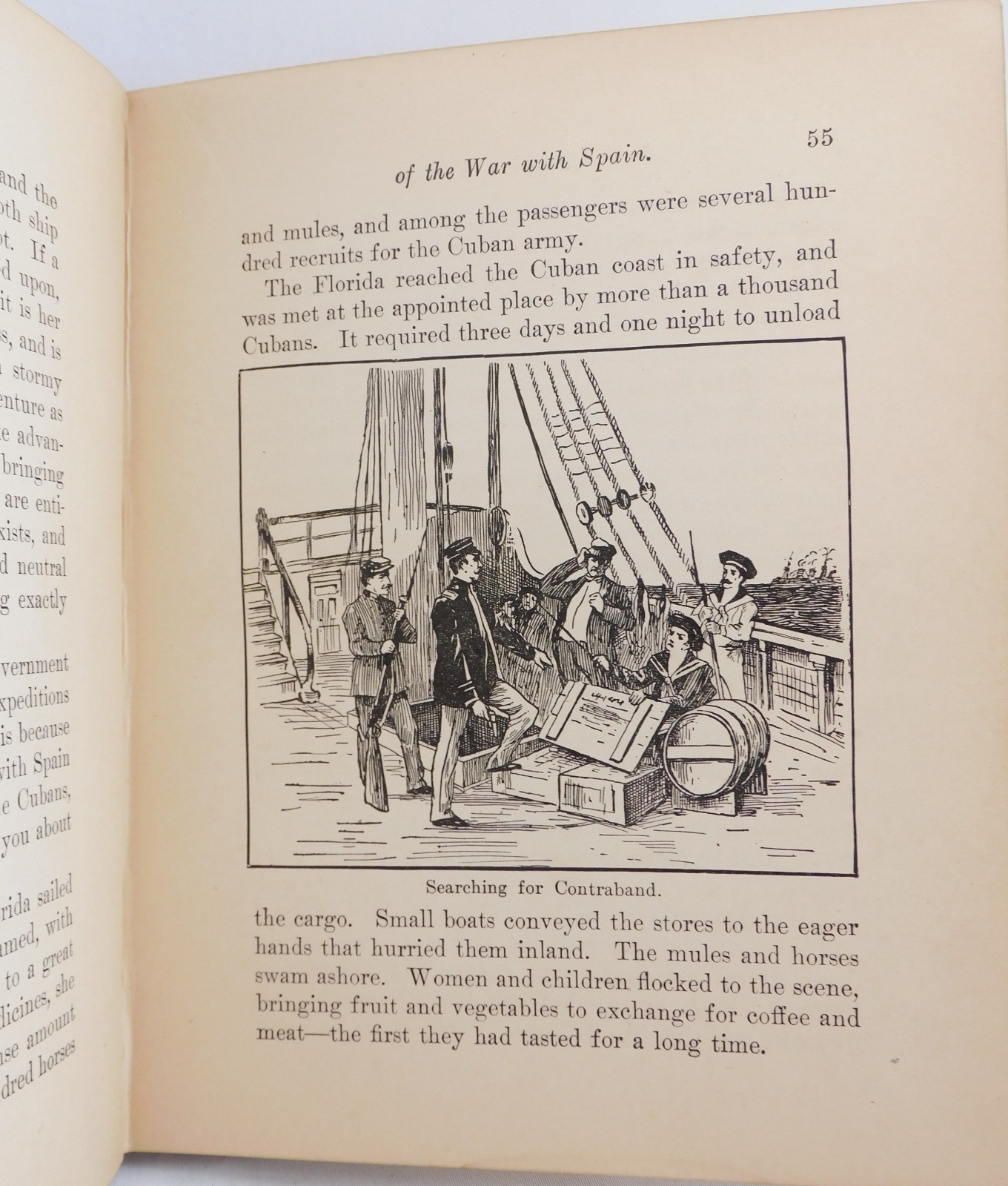 Antique Young People’s History Of The Spanish War 1900 Prescott Holmes Illus HC
