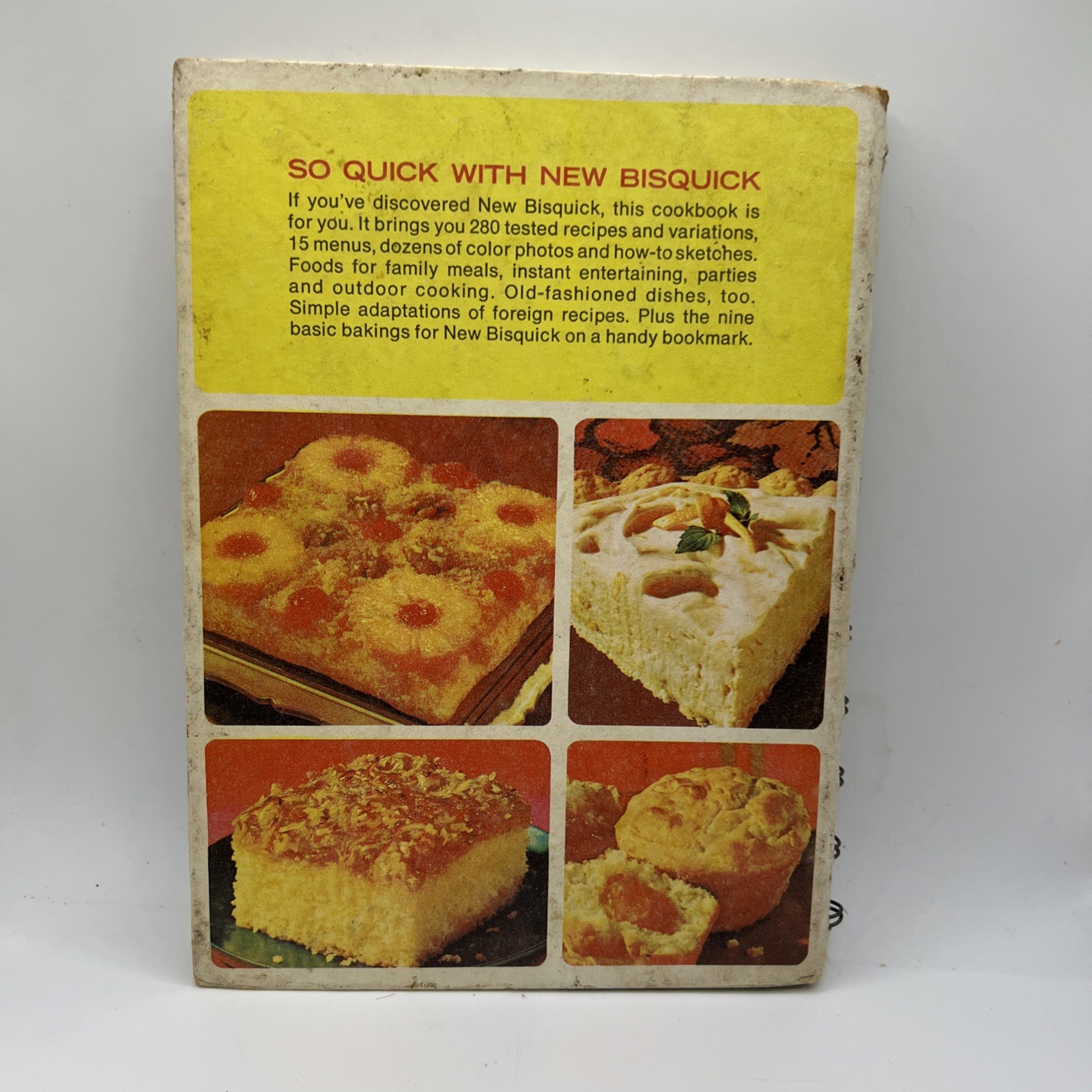 Vintage 1967 So Quick With New Bisquick Betty Crocker Spiral Bound Cookbook