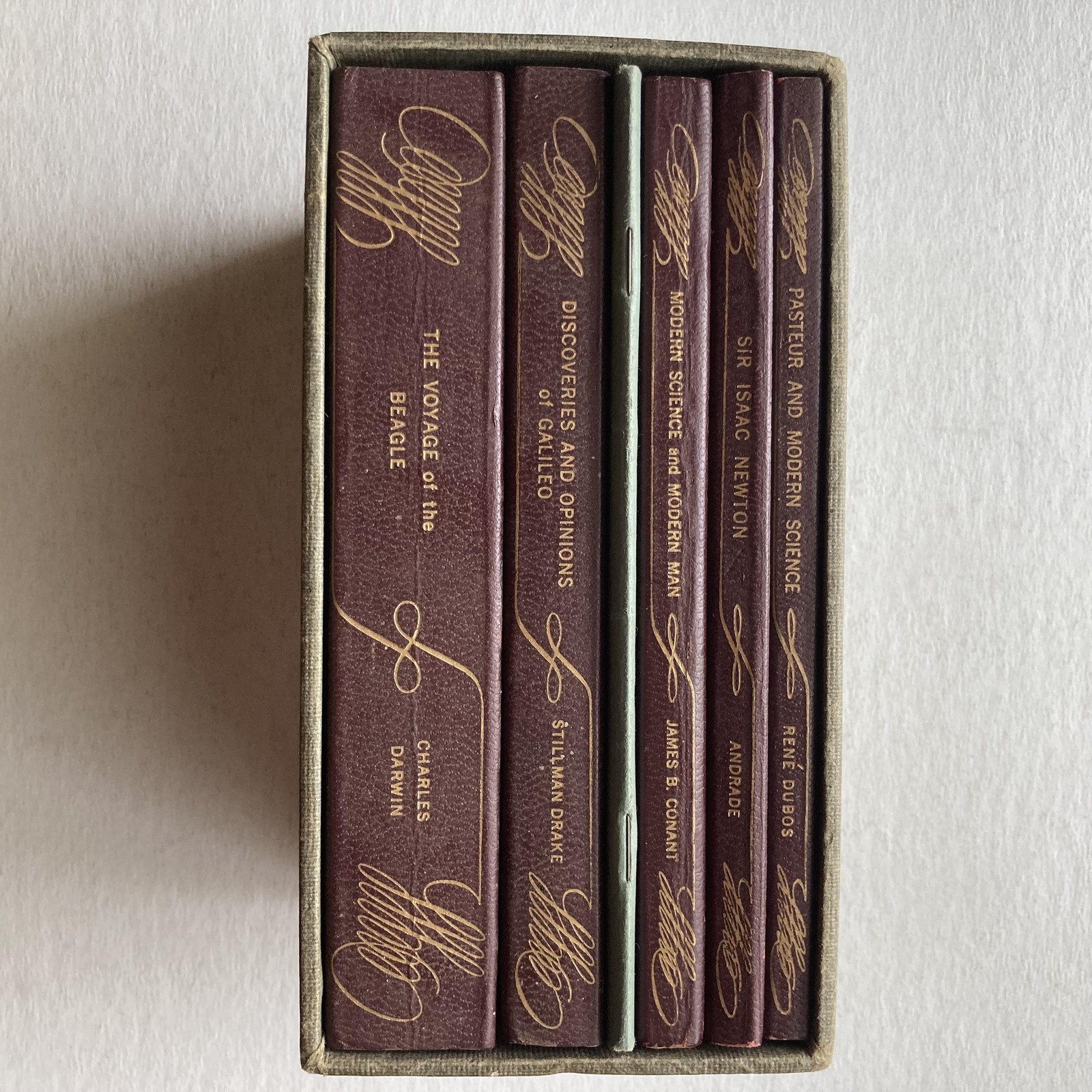 Vintage Masterworks Program Galileo Newton Darwin 5 Vol Faux Leather PB Set USA