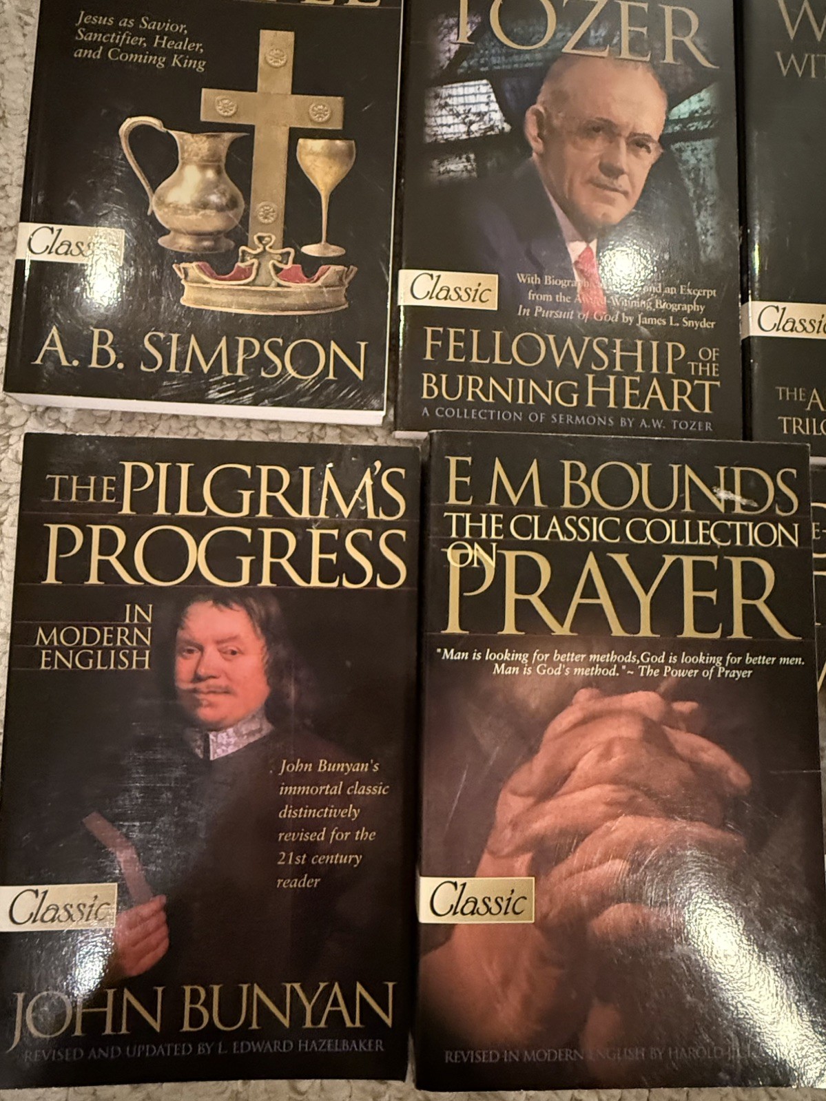 24 Christian Classic Book Lot: 18 CLEAN/UNMARKED/6 Bonus Tozer, Murray 6 w/ CDs