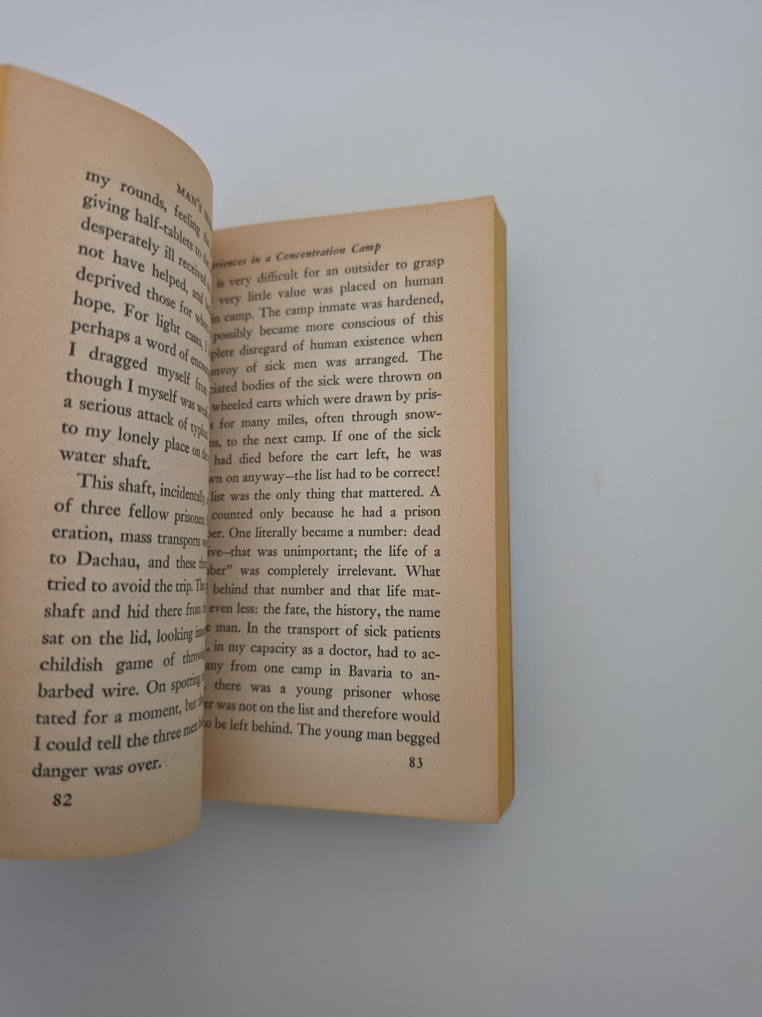 Man’s Search for Meaning Viktor E. Frankl 1969 WSP Psychology Self Help Book