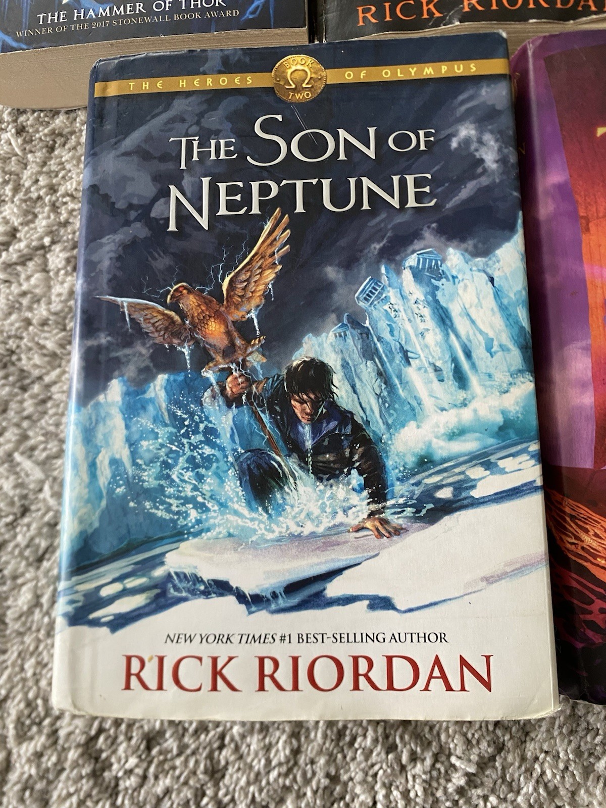 Lot Of 5 Rick Riordan Series Books Heroes of Olympus Kane Chronicles Magnus Chas