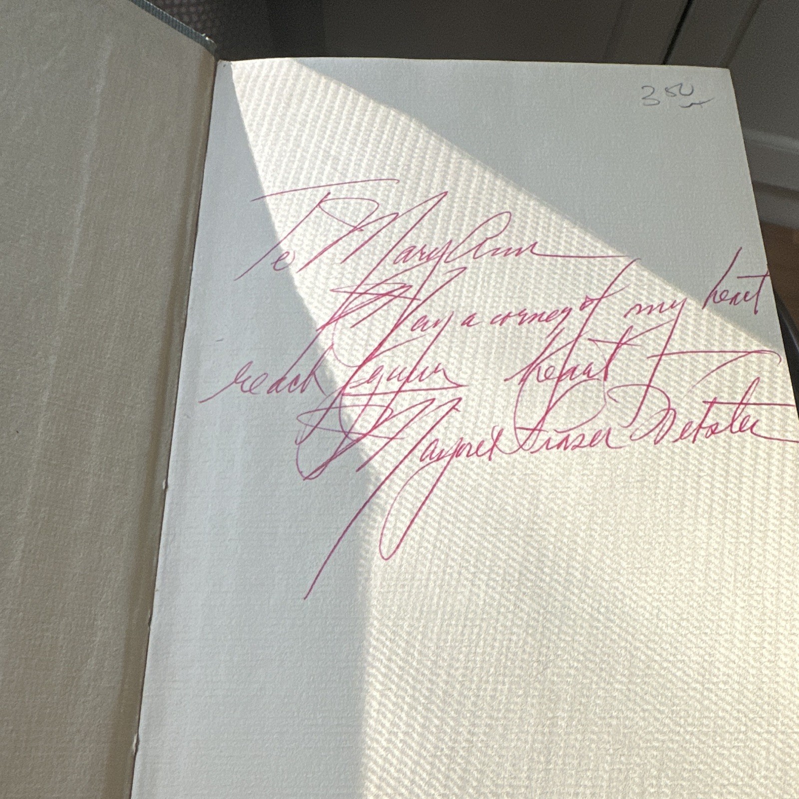 SIGNED 1953 First Edition A Corner of My Heart Marjorie Fraser Webster Poetry DJ