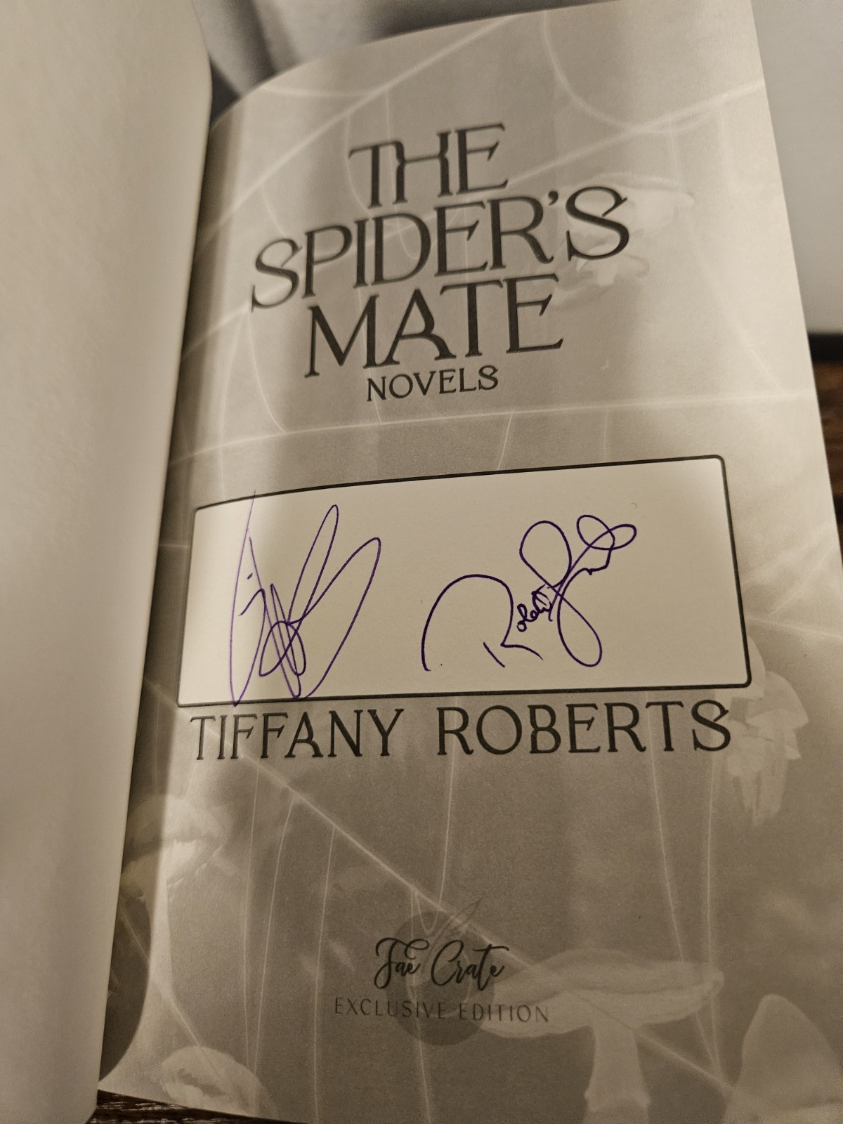 SIGNED FaeCrate The Spider’s Mate Trilogy by Tiffany Roberts & Slipcase Ensnared