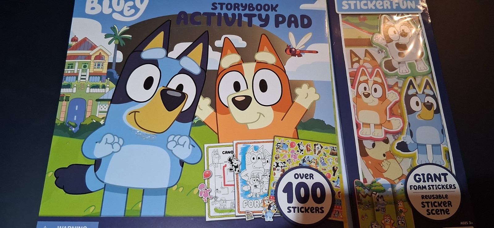 Disney Bluey StoryBook Giant Activity Pad Giant Foam Stickers Coloring Pages 3+