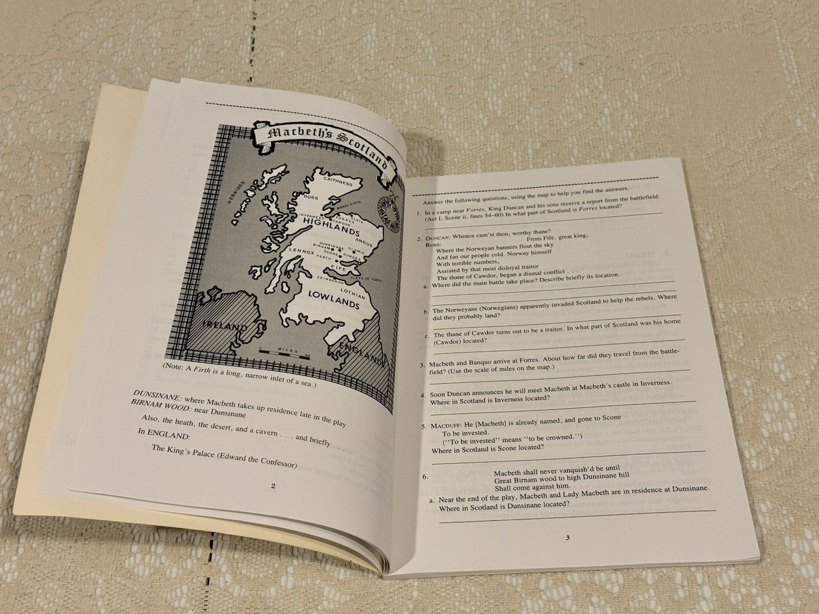 MACBETH A RESOURCE BOOK by Joan D. Berbrich – Amsco R 484 W Paperback 1988