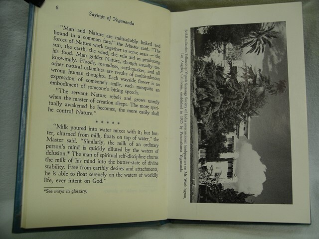 Sayings of Yogananda Book, Self Realization Fellowship 1972 124 pages
