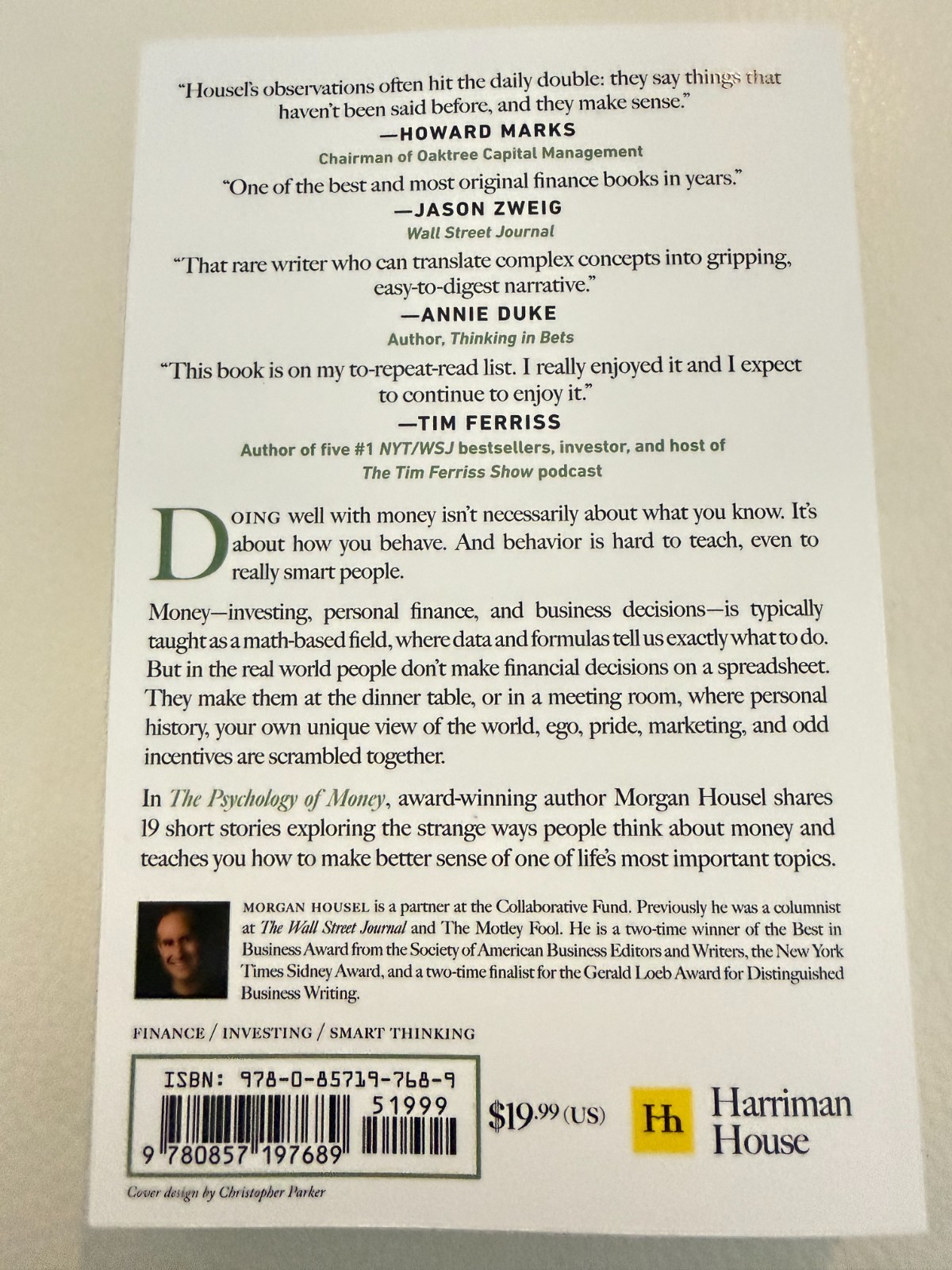 NEW The Psychology of Money paperback: Timeless lessons on wealth, greed,