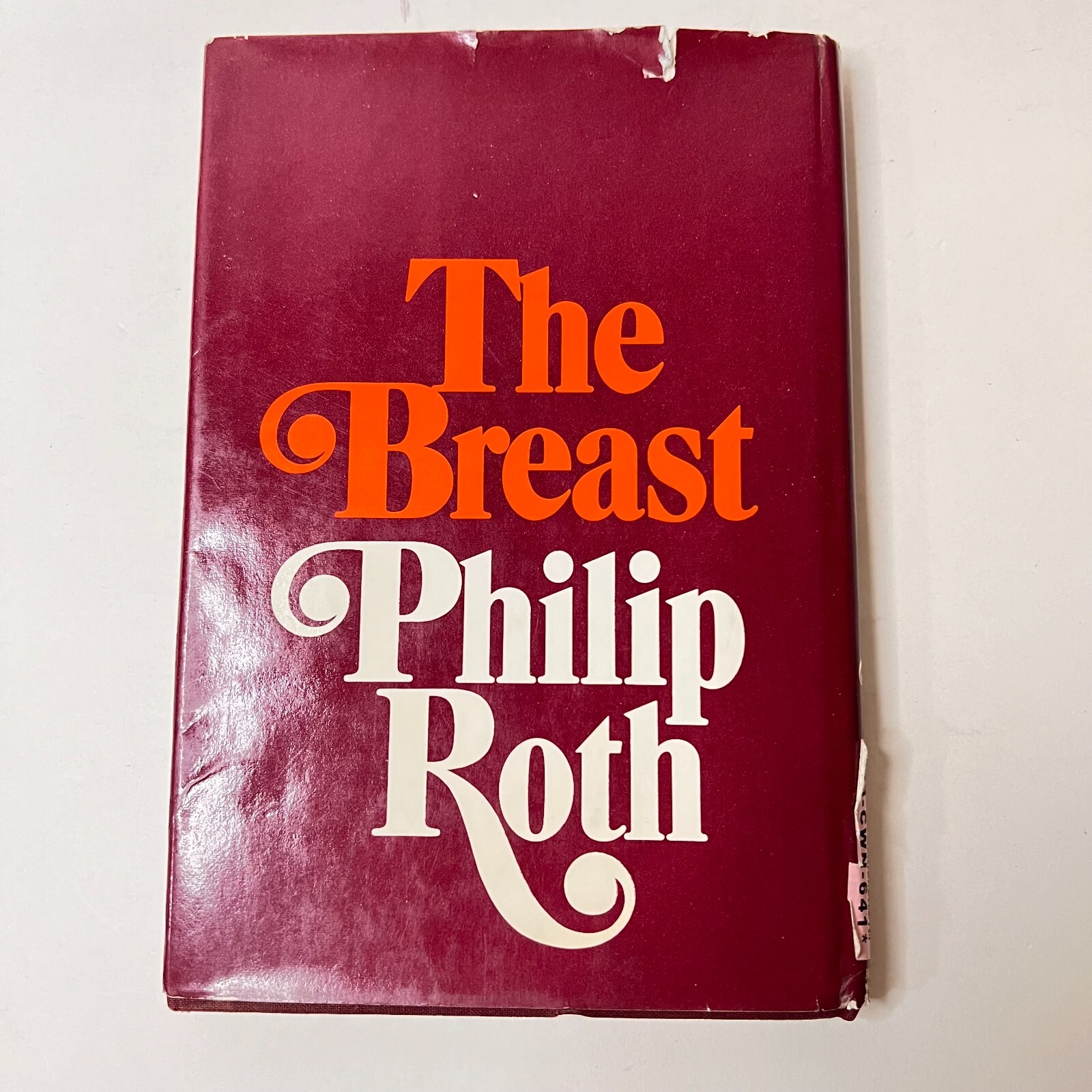 The Breast by Philip Roth 1972 Hardcover HCDJ 1st Edition
