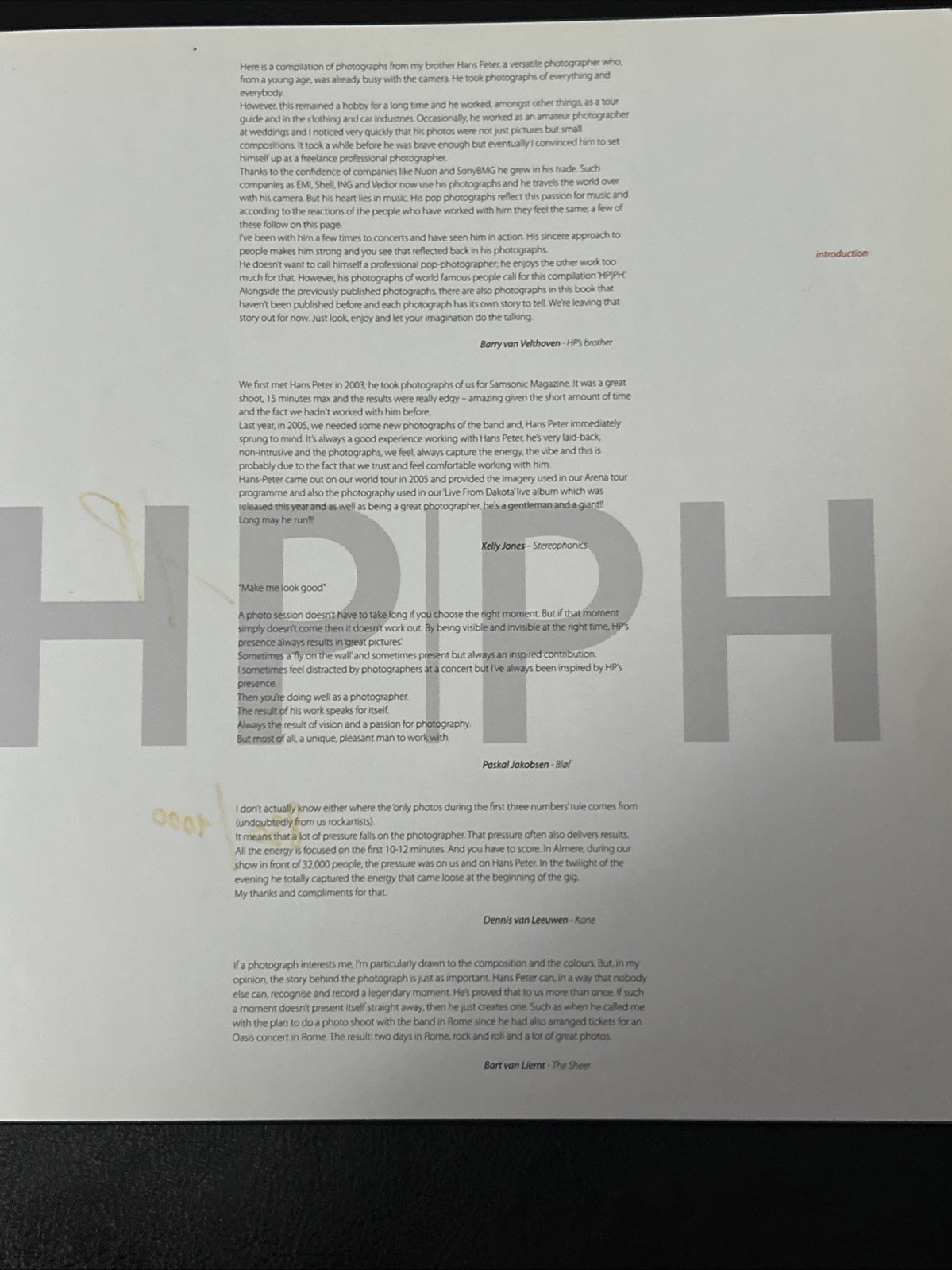 RARE Signed HP|PH A Book Like A Rockalbum! By Hans-Peter van Velthoven 830/1000