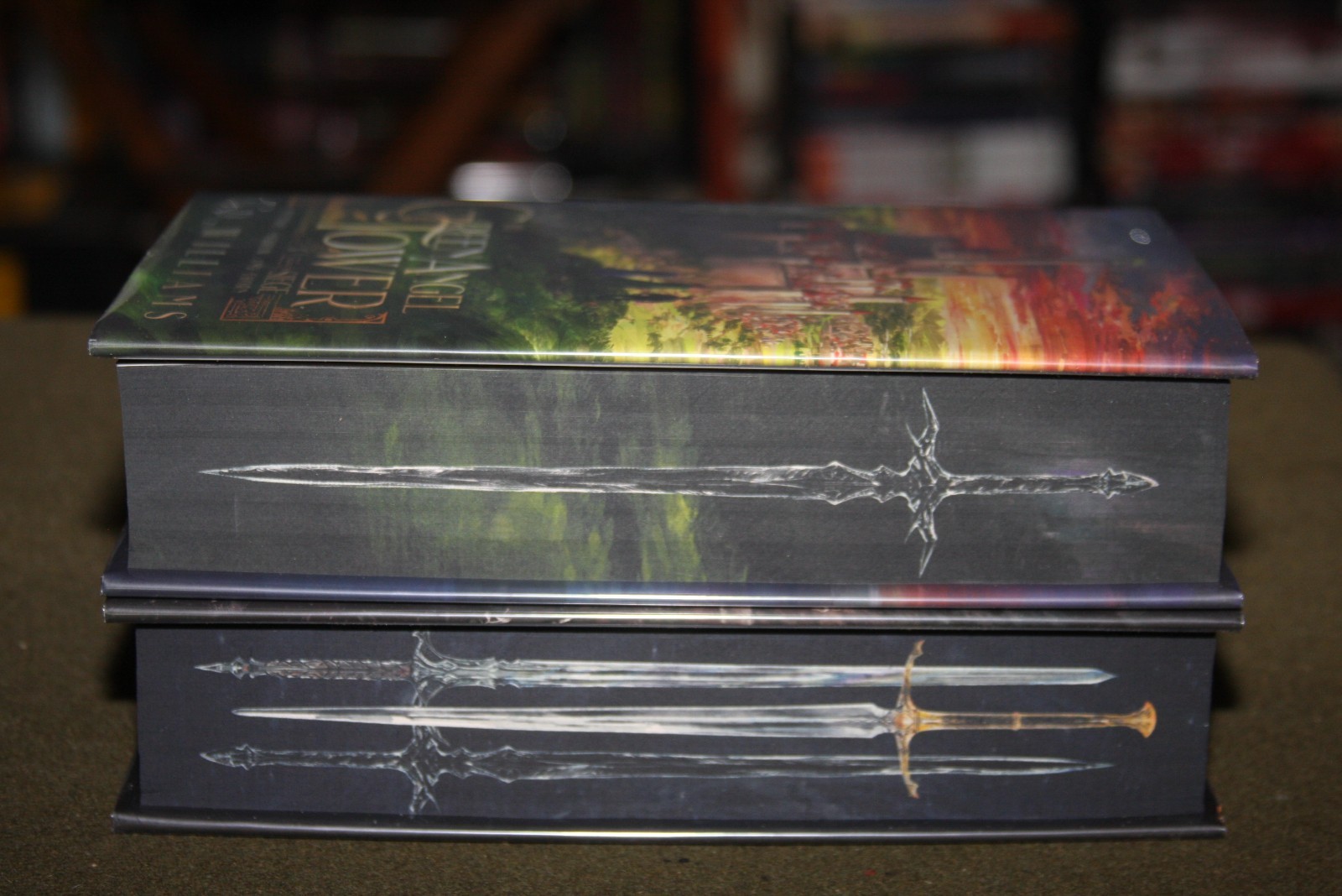 Lot of 2 Tad Williams HCs – Green Angel Tower Siege & Storm – Broken Binding