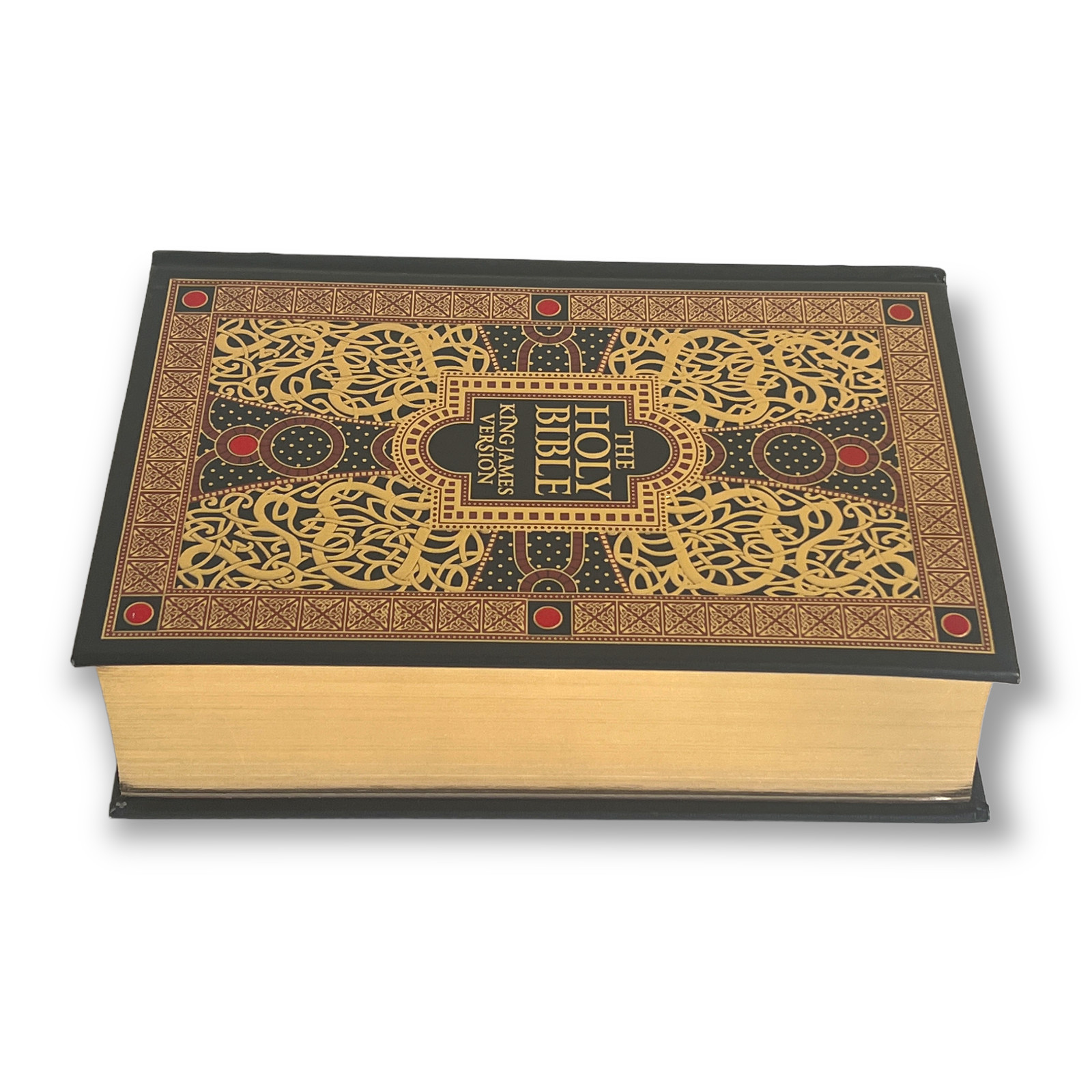 THE HOLY BIBLE King James Version KJV Deluxe Illustrated Bounded Leather – New