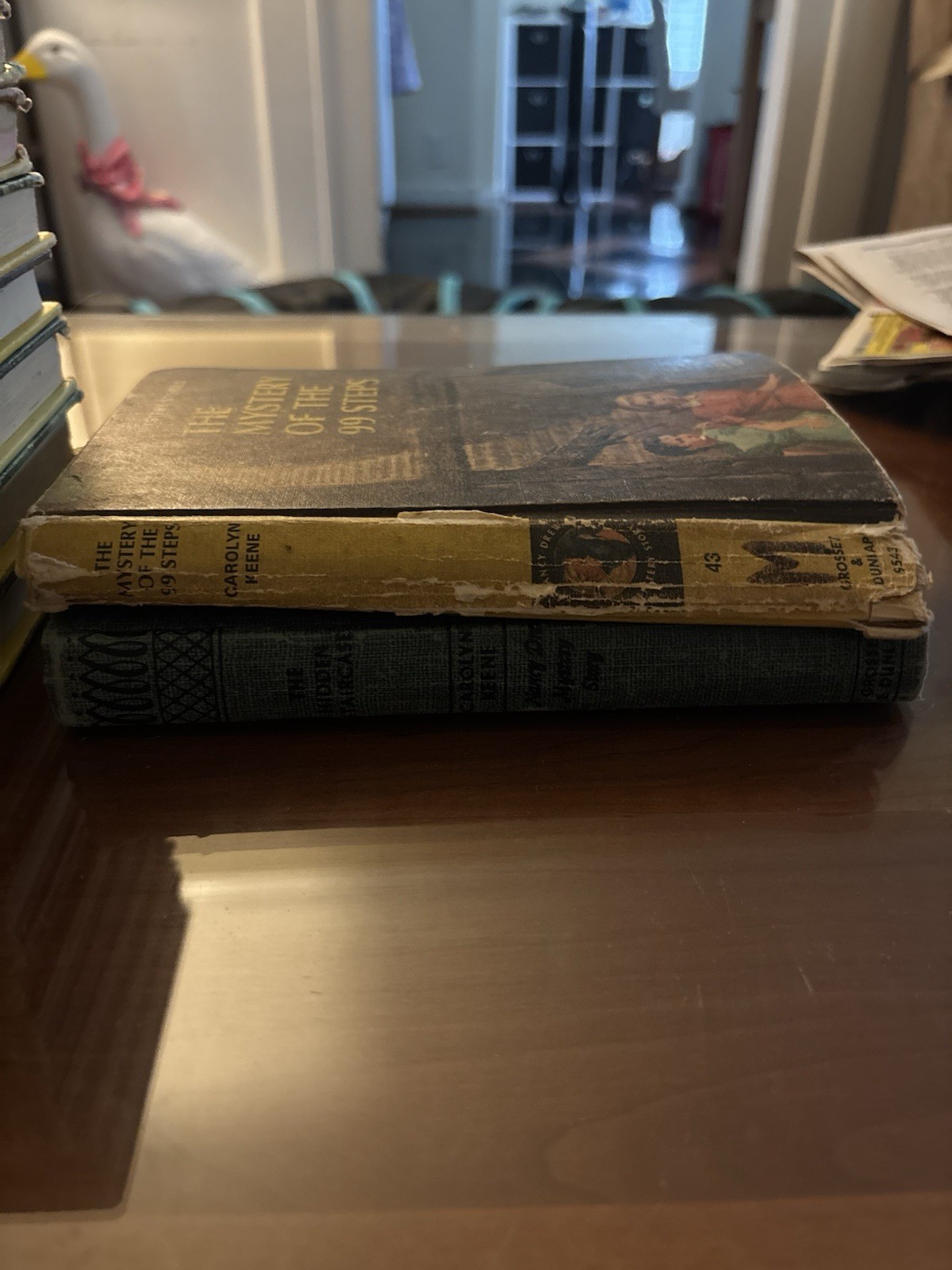 Nancy Drew Mystery Stories Carolyn Keene, Set of 11 Yellow Hardcover Books