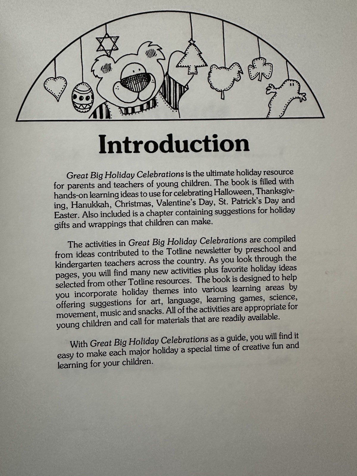 Vintage 90’s Totline Great Big Holiday Celebrations 221 pages