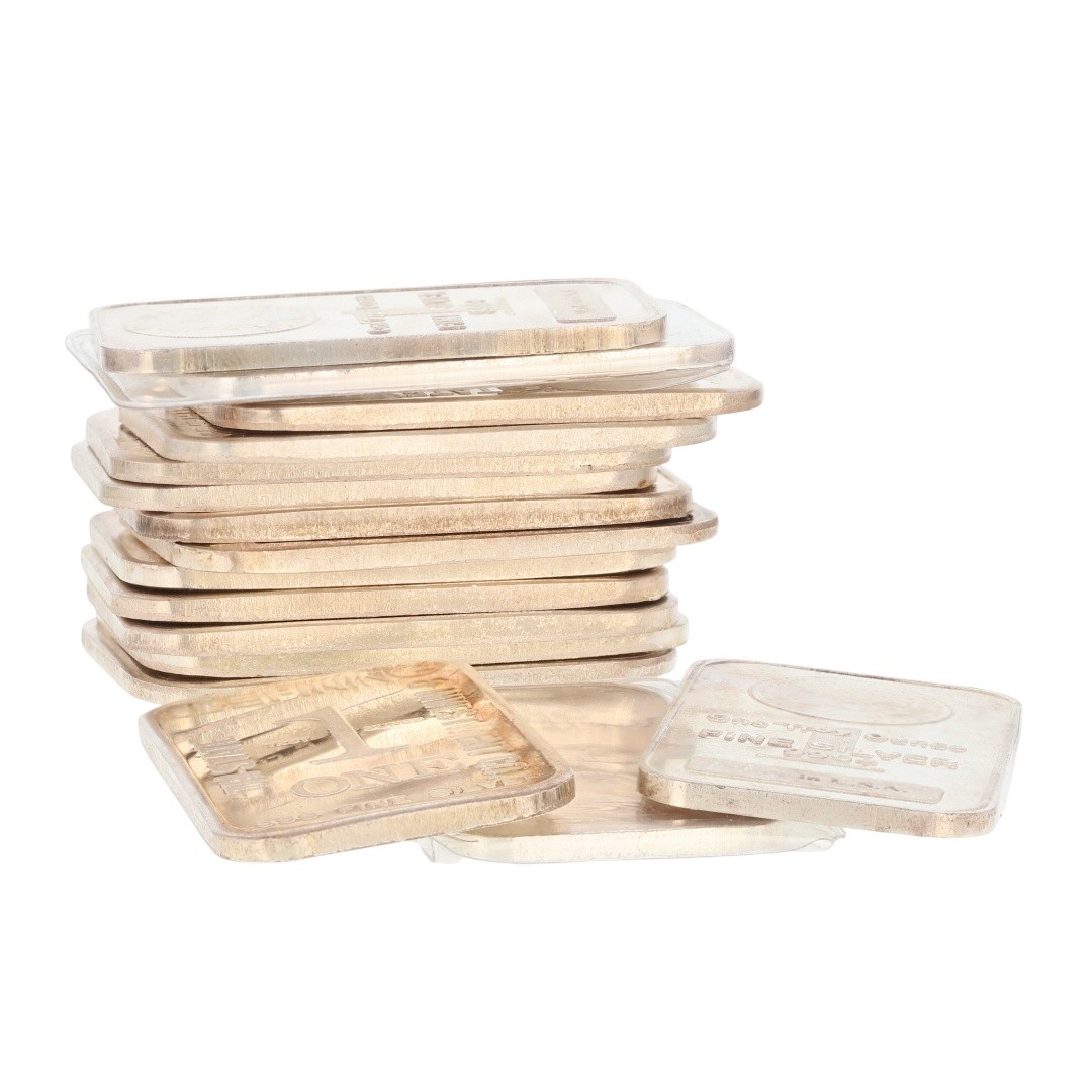 Assorted 1 oz .999 Fine Silver Bars Variety Collection Set of 16 Bars