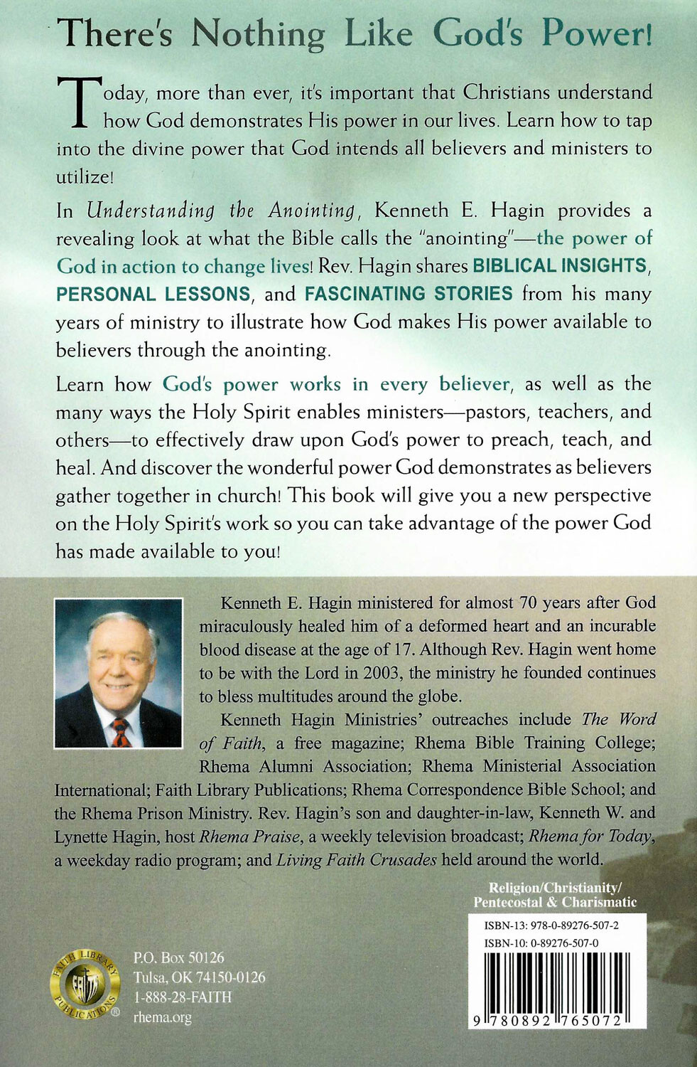 Understanding The Anointing – by Kenneth E Hagin, Sr.