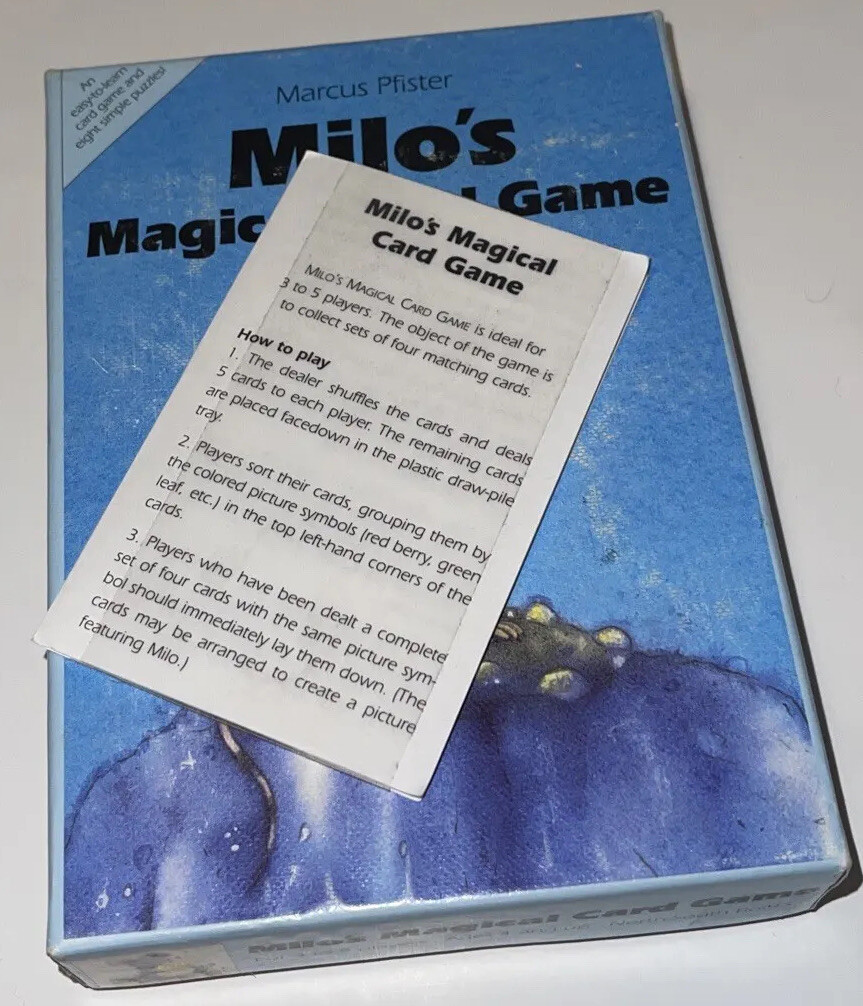 VTG MILO’S MAGICAL CARD GAME By Marcus Pfister Counting, Memory, Color, Puzzles!