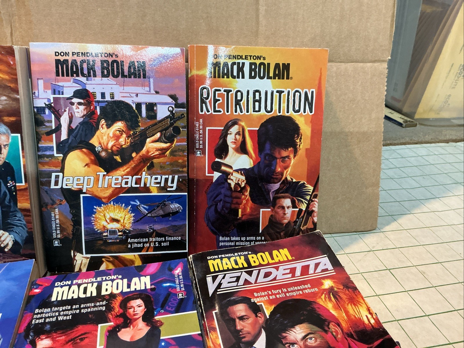 Don Pendleton’s Mack Bolan Paperback Lot of 11 First Editions Vintage