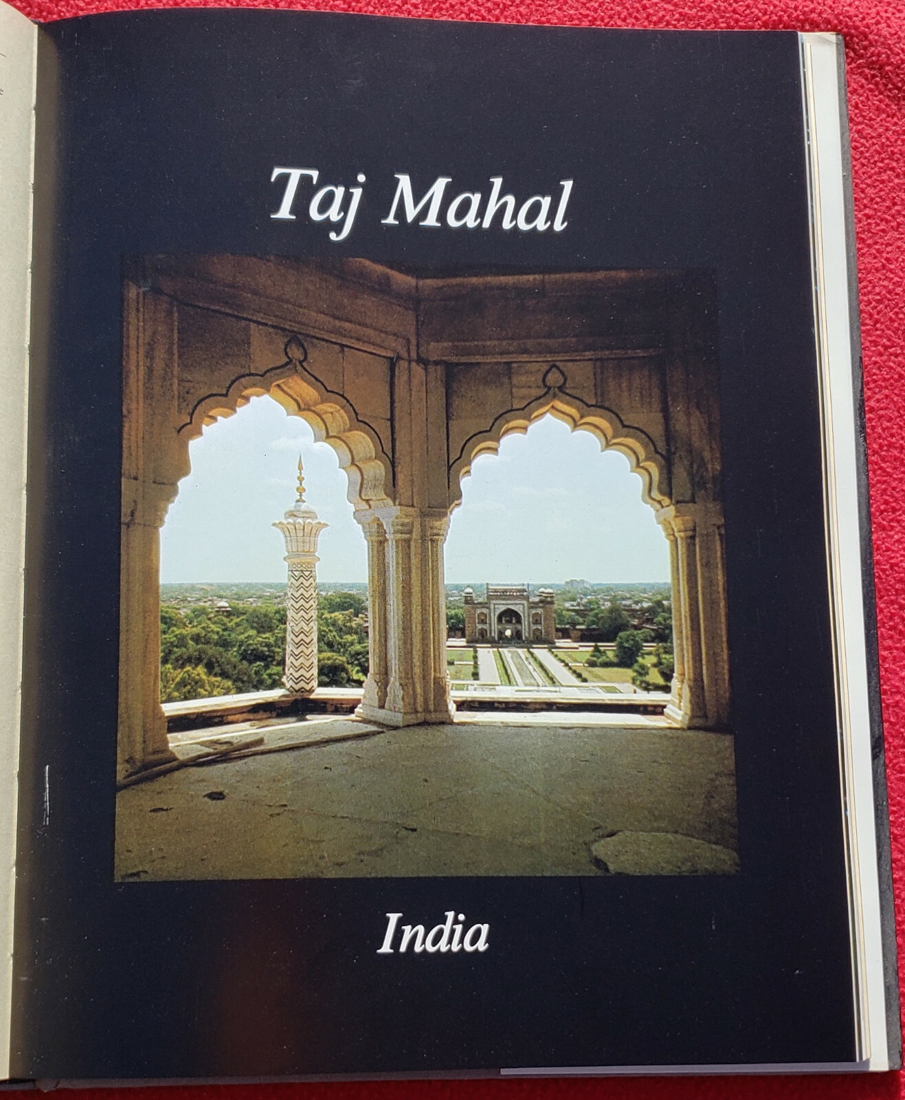 1978 Grand Tour Individual Creations Hardcover 168 Pages Taj Mahal, The Escorial