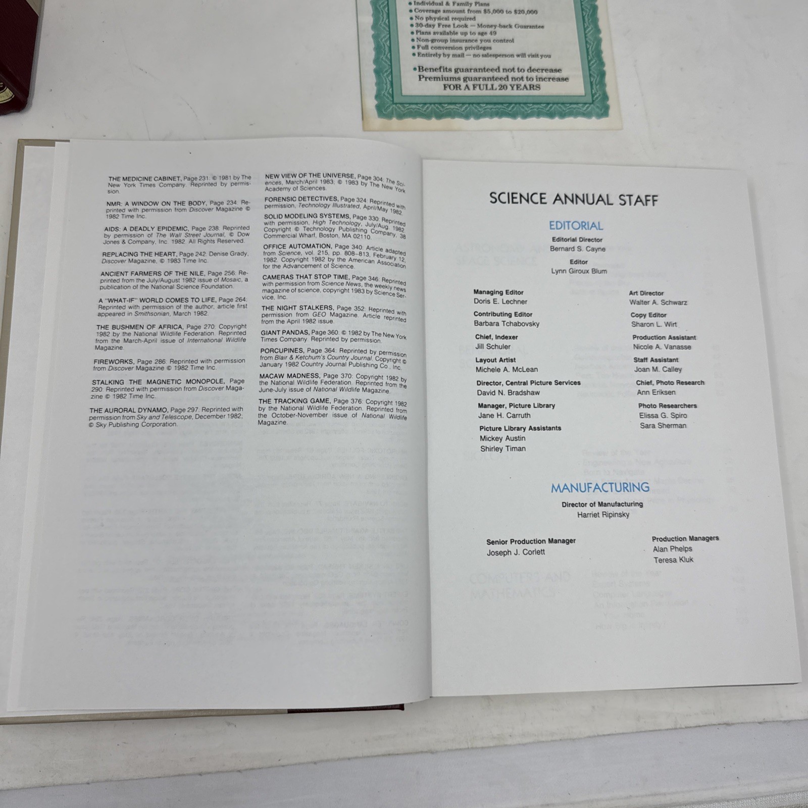 Funk and Wagnalls Science Yearbook 5 Hardcover Supplement Volume Lot 1980 – 1984