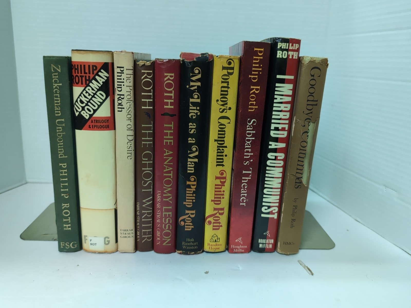 Philip Roth lot of 10 Books most HC DJ Nathan Zuckerman Literary Fiction
