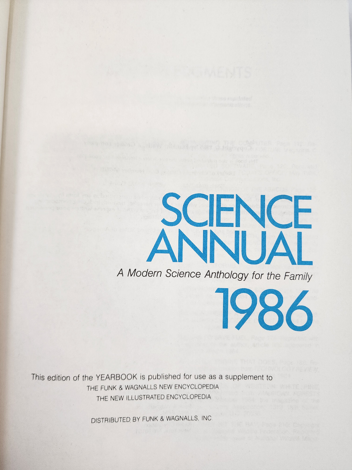 Funk and Wagnalls Supplement Science Yearbook 8 Hardcover Volume Lot 1986 – 1993