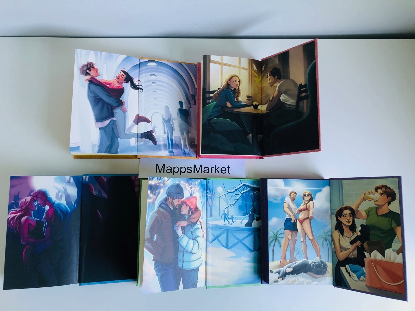 SIGNED Off-Campus Set Books 1-5 by Elle Kennedy ILLUMICRATE AFTERLIGHT EXCLUSIVE