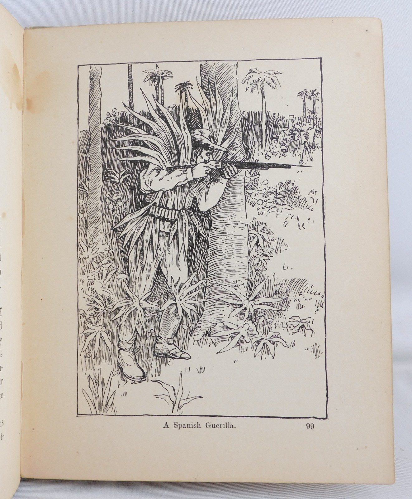 Antique Young People’s History Of The Spanish War 1900 Prescott Holmes Illus HC