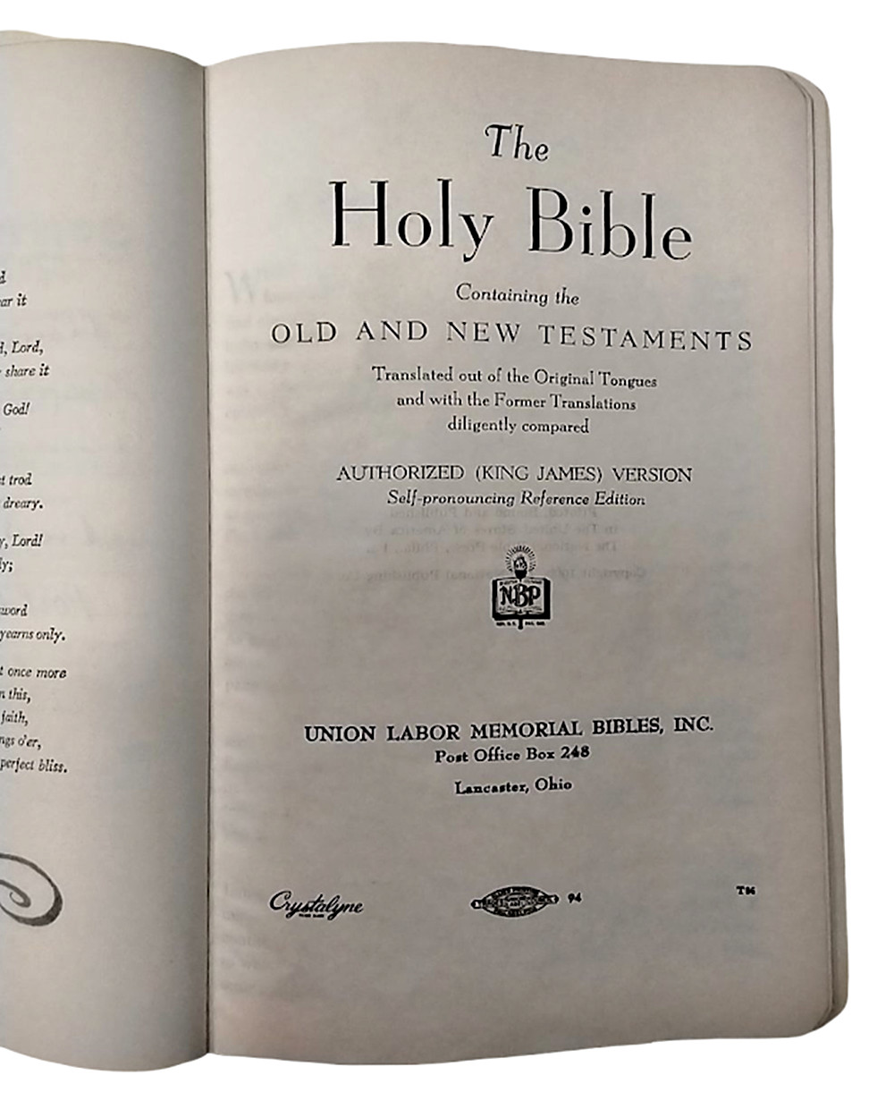 Holy Bible Illustrated Prince Of Peace Catholic 1966 Edition in Wooden Cedar Box