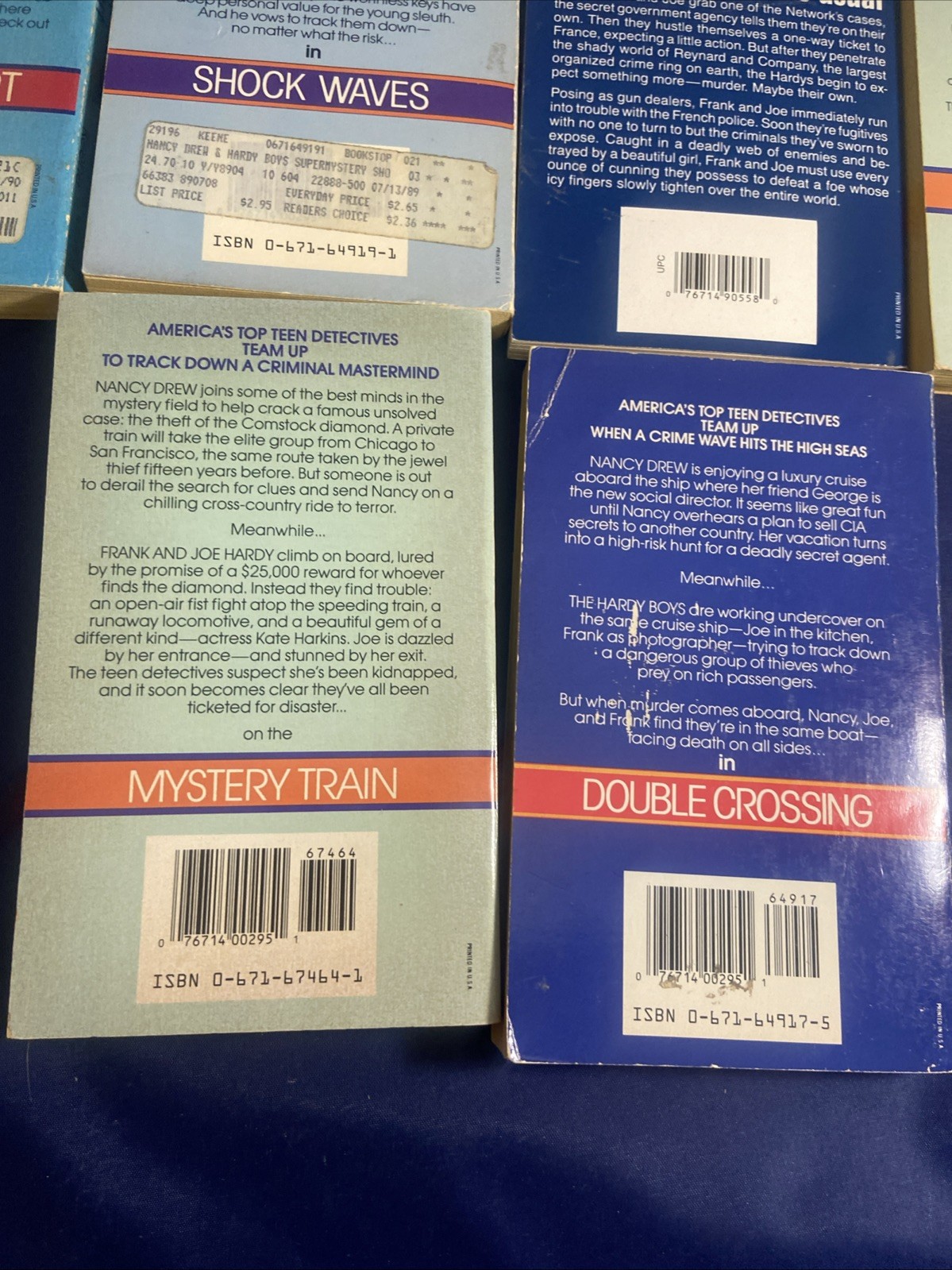 Lot 10 Nancy Drew and Hardy Boys Super Mystery PB books 1990s Carolyn Keene