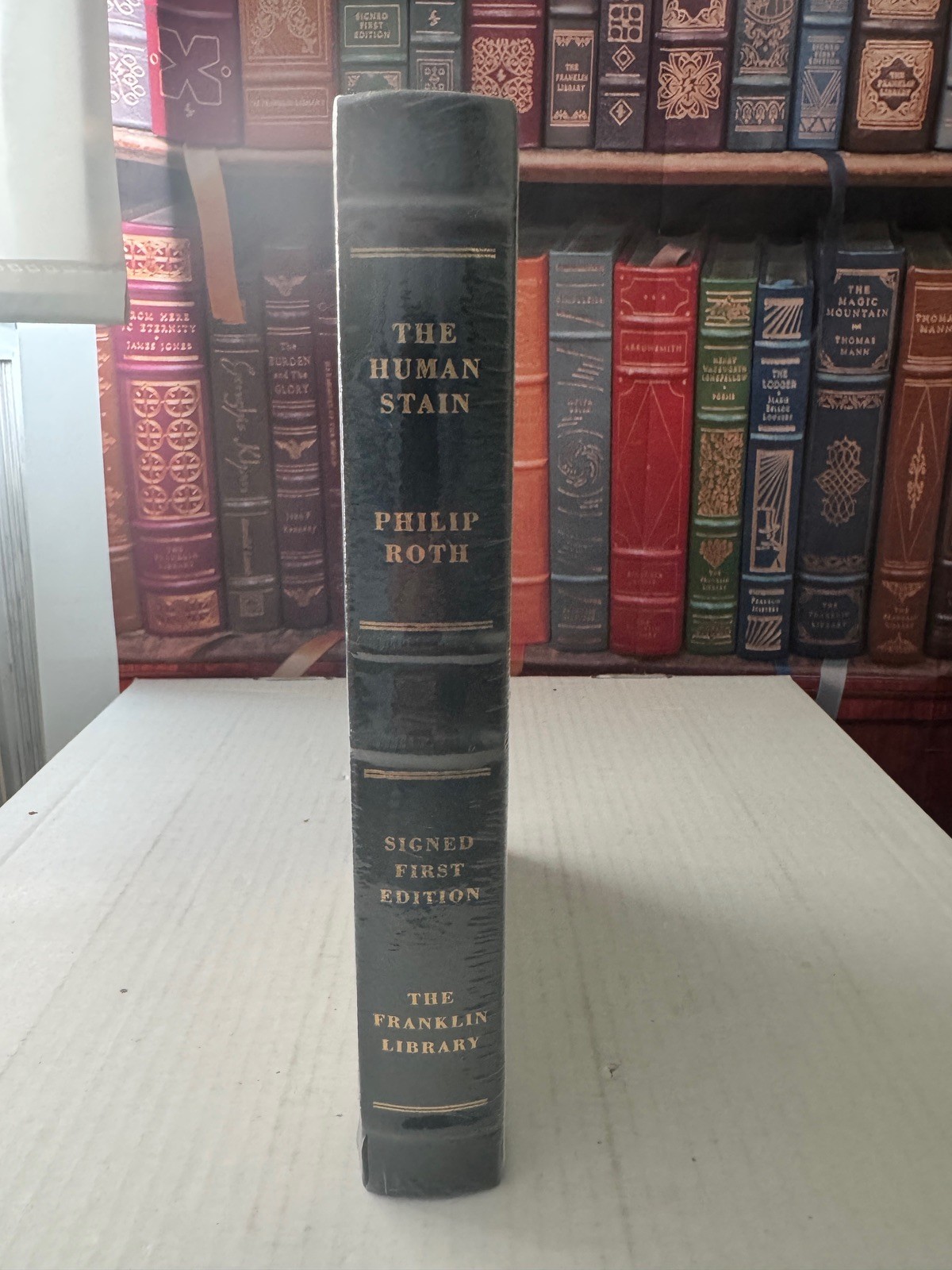 Human Stain Philip Roth Hardcover SIGNED 1st Edition 2000 Leather