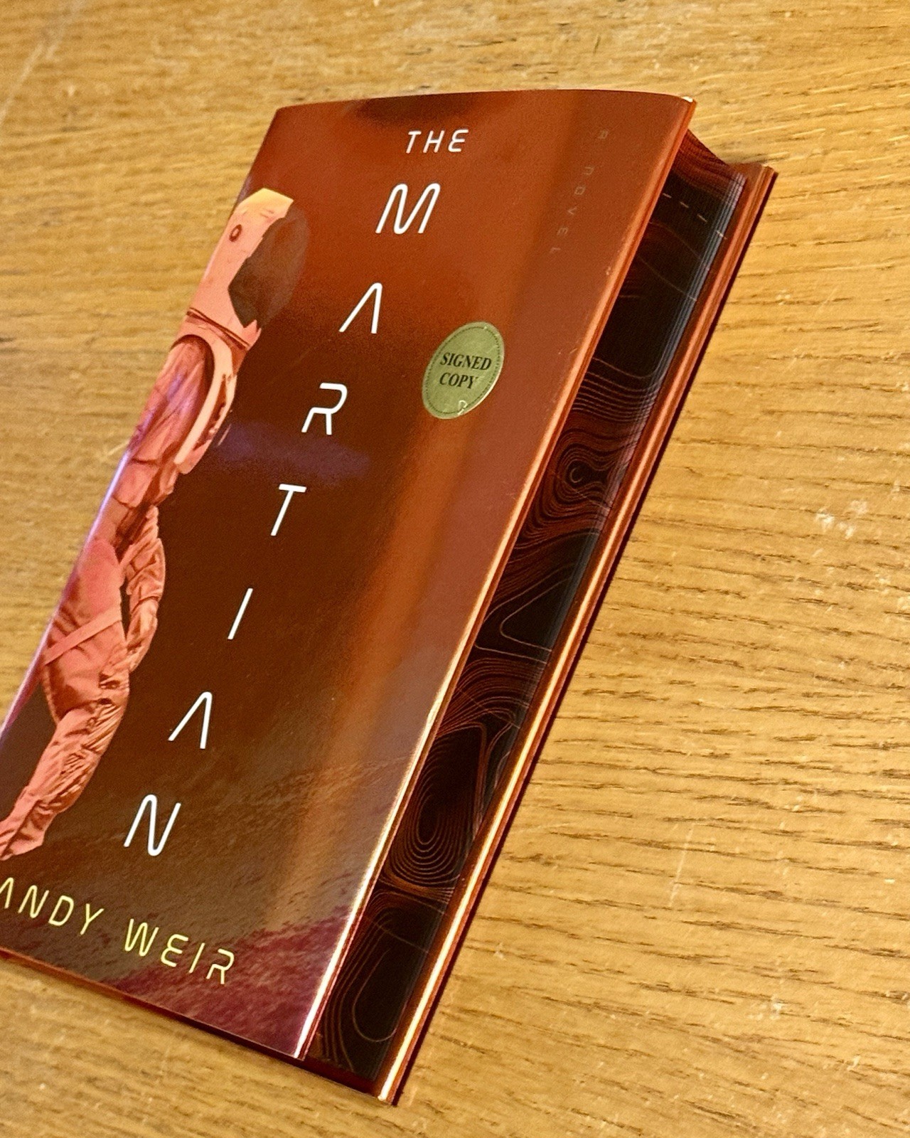 SIGNED ANDY WEIR THE MARTIAN DELUXE OF EDITION AUTOGRAPH 1st PRINTING HARDCOVER