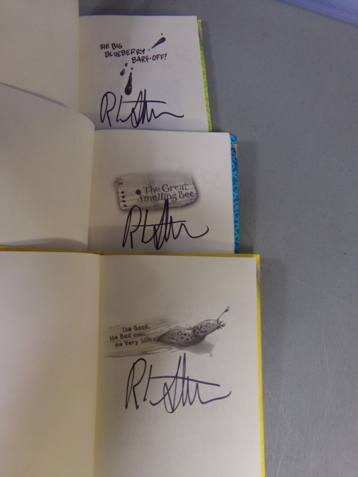 Rotten School HC 1st Edition books 1-6 All SIGNED by R.L. Stine