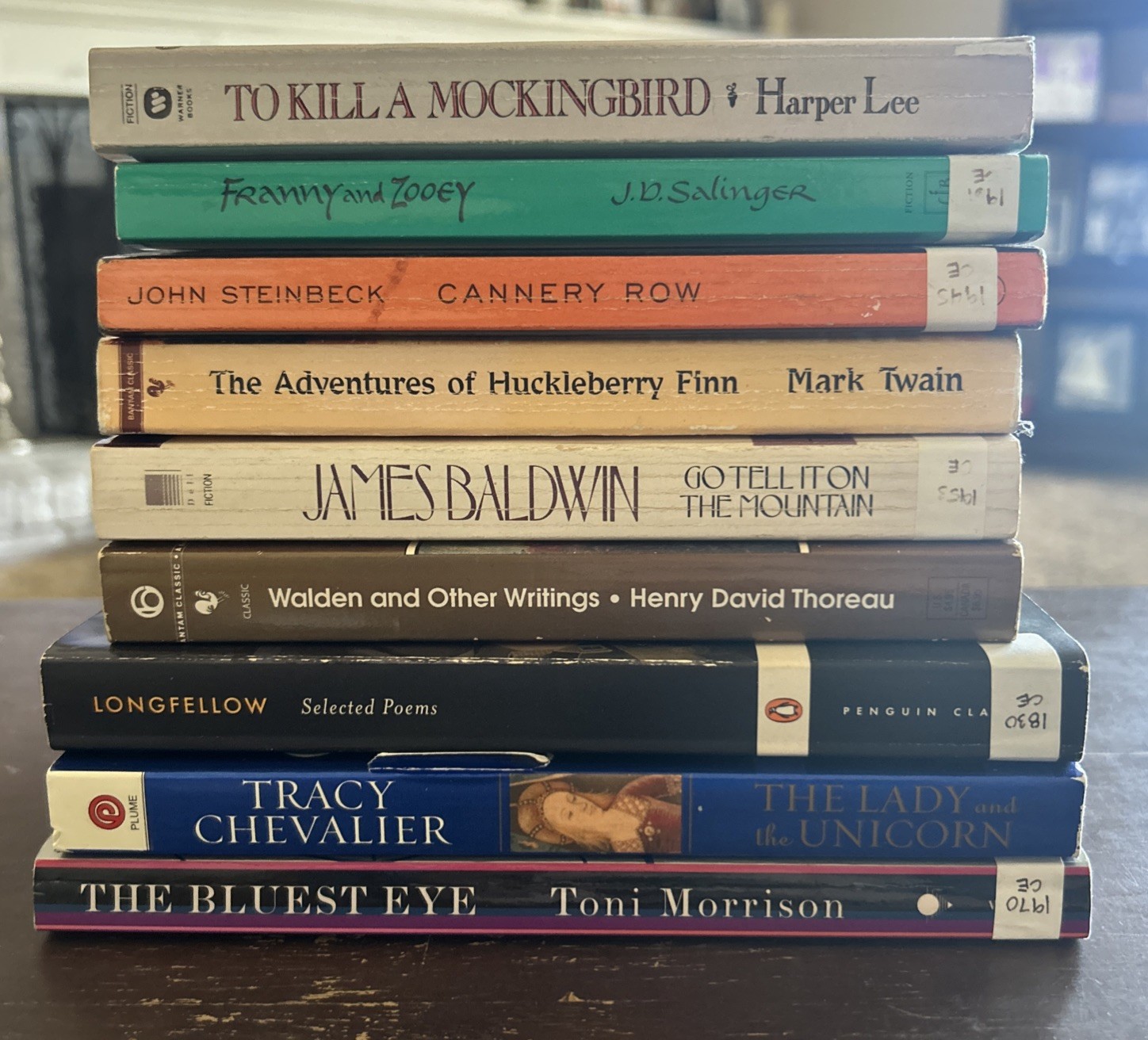American Fiction Lot of Classics 9 books: Harper Lee, Steinbeck, Thoreau, Twain
