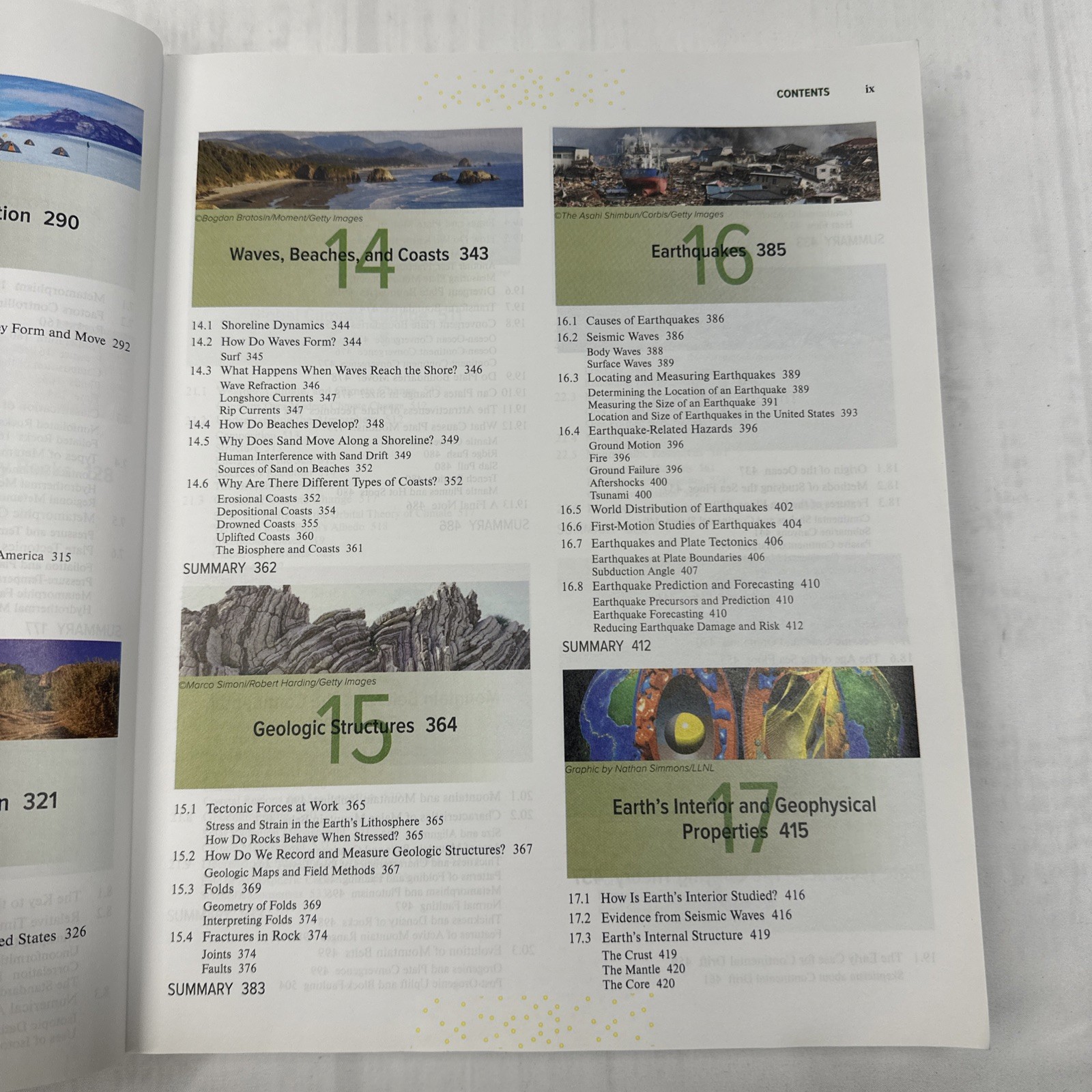 Physical Geology Text Book 16th Edition, Plummer, Carlson & Hammersley