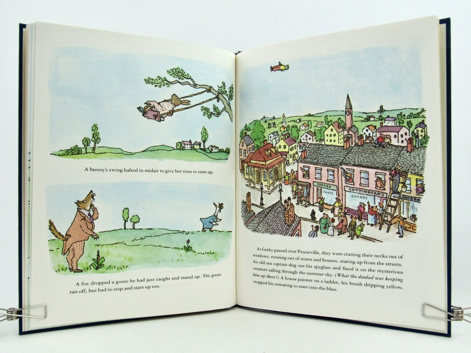 GORKY RISES William Steig 1980 First Edition Farrar Straus Giroux HBDJ EXC