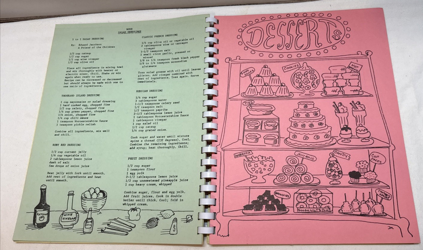 Vintage 1977 Food For Thought Recipes Cook Book Cooking Vallejo City School