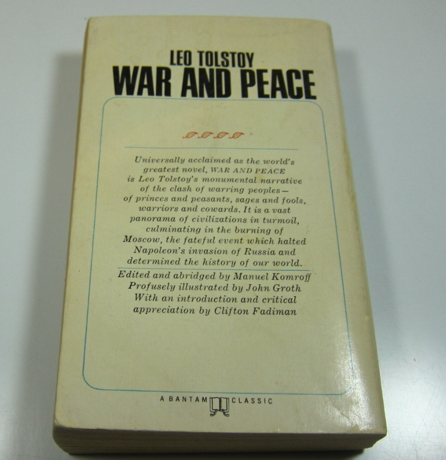 War and Peace Paperback by Leo Tolstoy