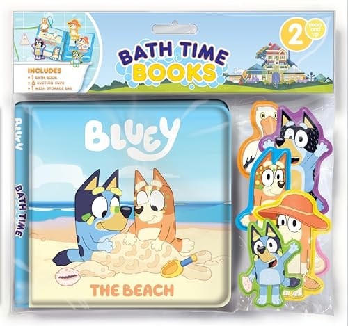 Bluey The Beach Bath Time Books – Activity Books for kids, Bath … (Bath Book)