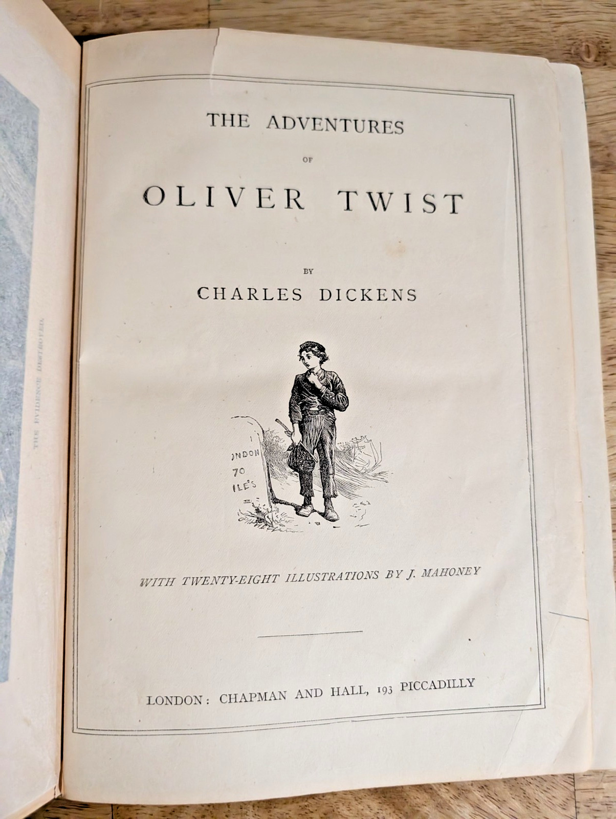 Charles Dickens Oliver Twist Household Edition circa 1870s HC Book D. Appleton
