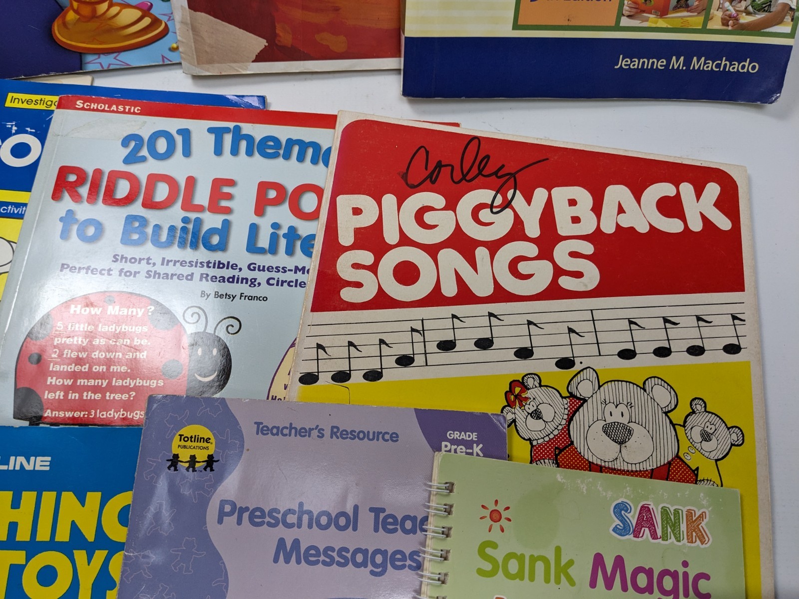 Preschool–Kindergarten Teacher Resource Bundle — Lot of 11 Books + Fluency Cards