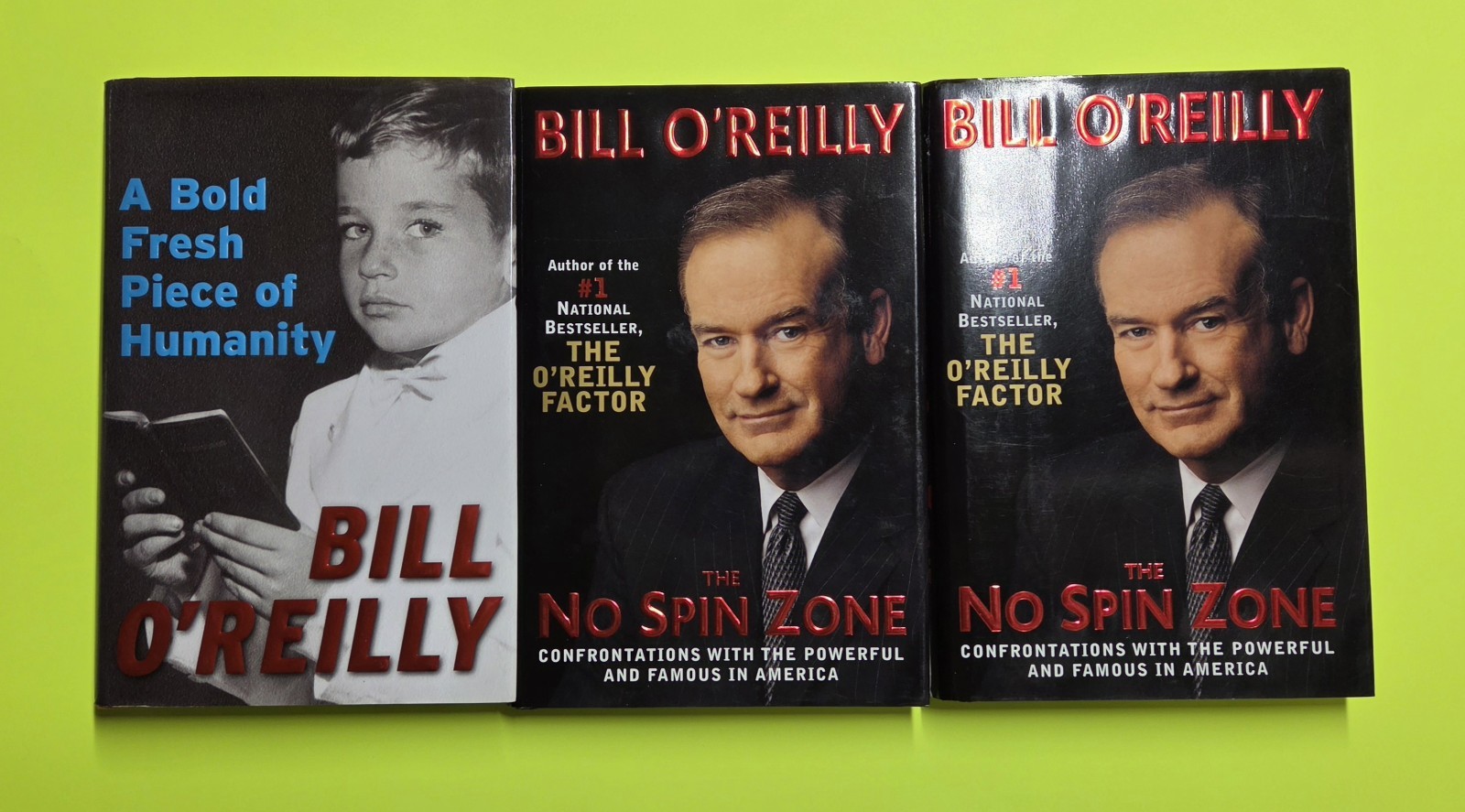 BILL O’REILLY Autographed ☆ Signed Books LOT OF (3) No Spin Zone 🔥🔥🔥