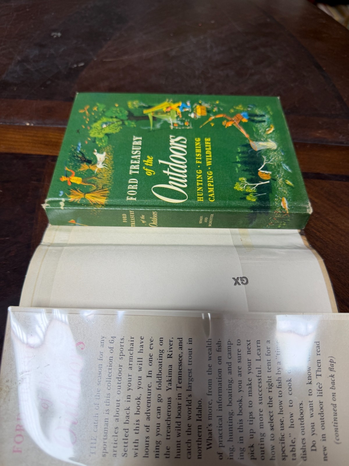 Ford Treasury of the Outdoors By Simon And Schuster New York 1952. HCDJ 7-3