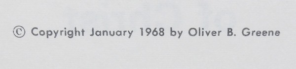 THE ATONEMENT OF CHRIST – OLIVER B. GREENE – 1968