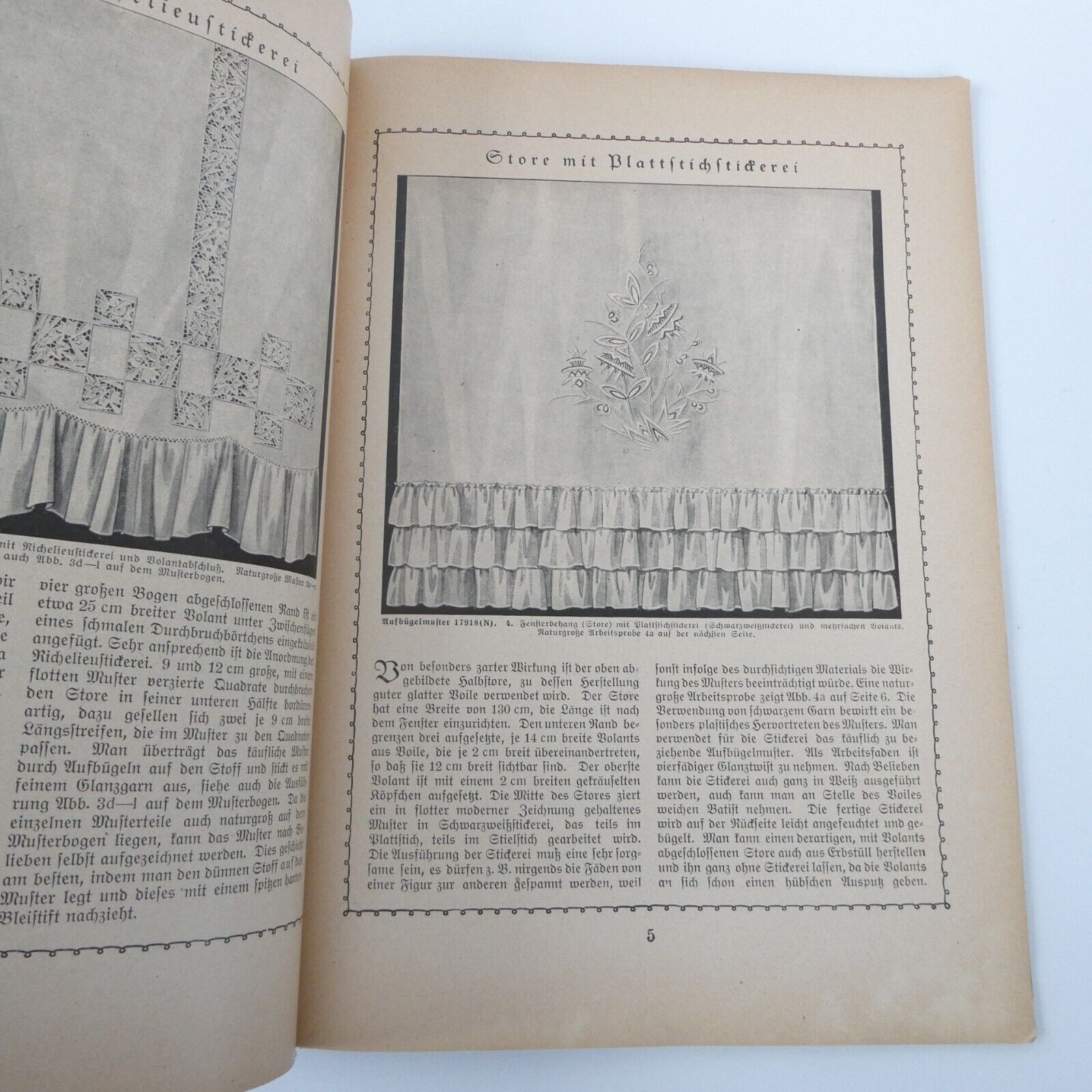 Vobachs Handarbeitsbucher Handcraft Book Vol 13 Handmade Curtains 1920s German