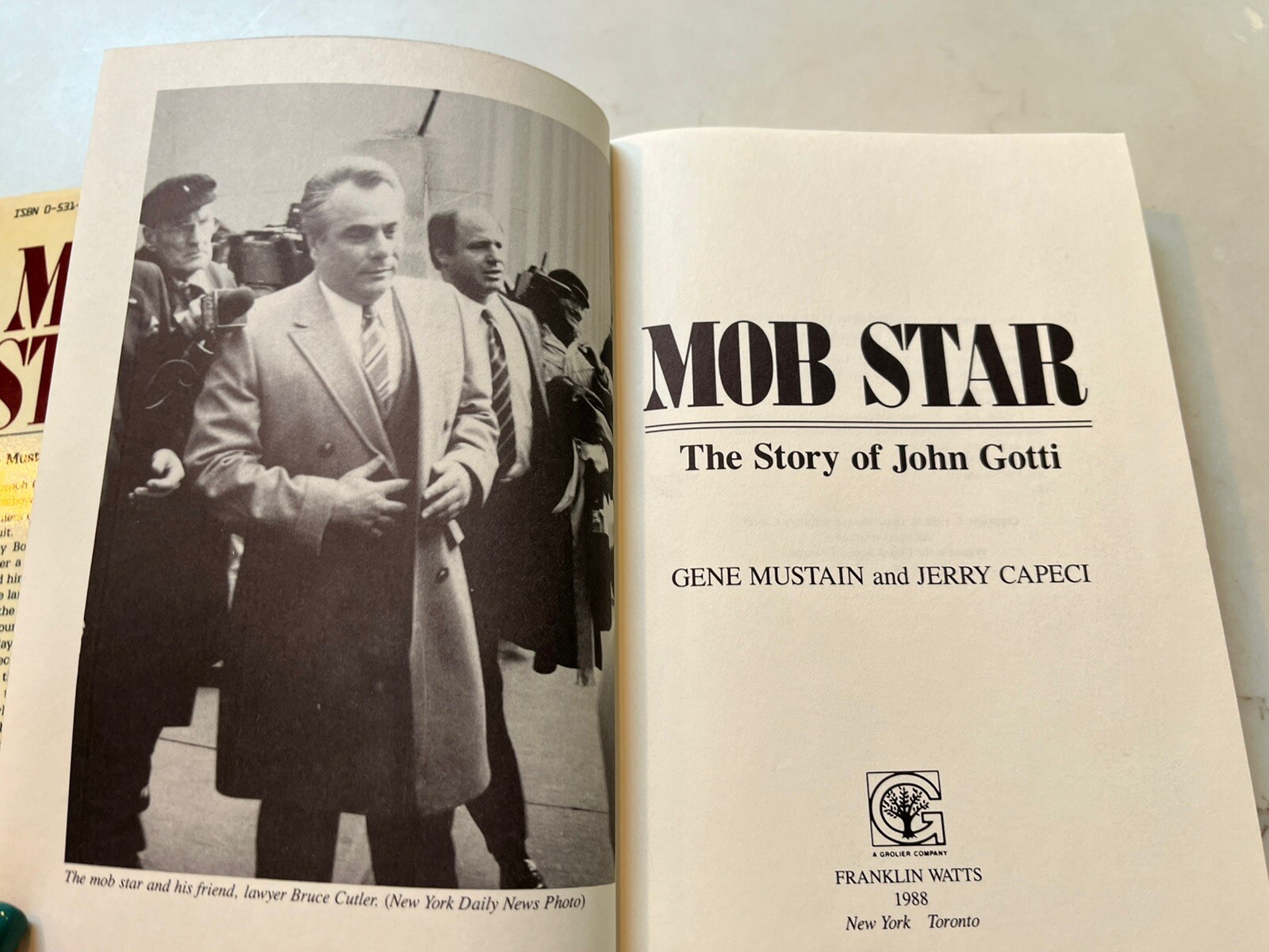MOB STAR The Story of JOHN GOTTI by G. MUSTAIN & J. CAPECI HC DJ 1st Ed EUC