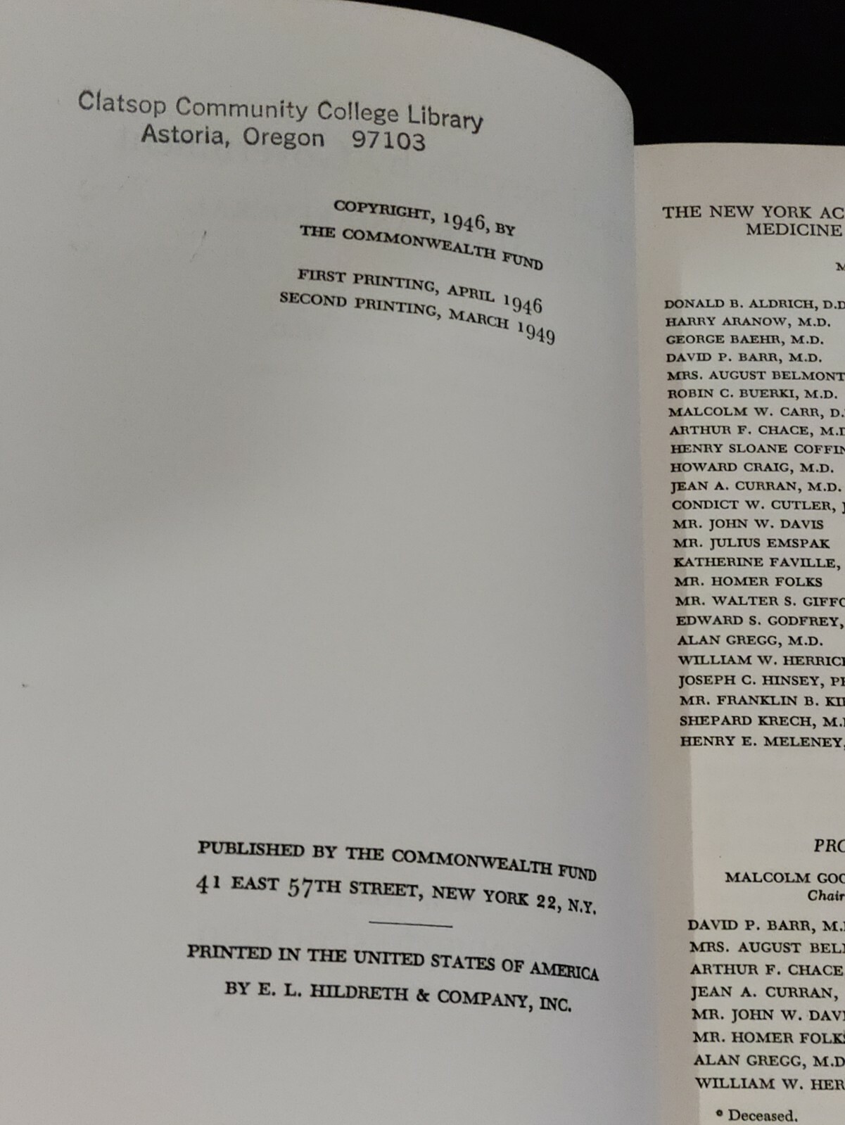 Medical Services by Government Local, State, and Federal Book Vintage 1949