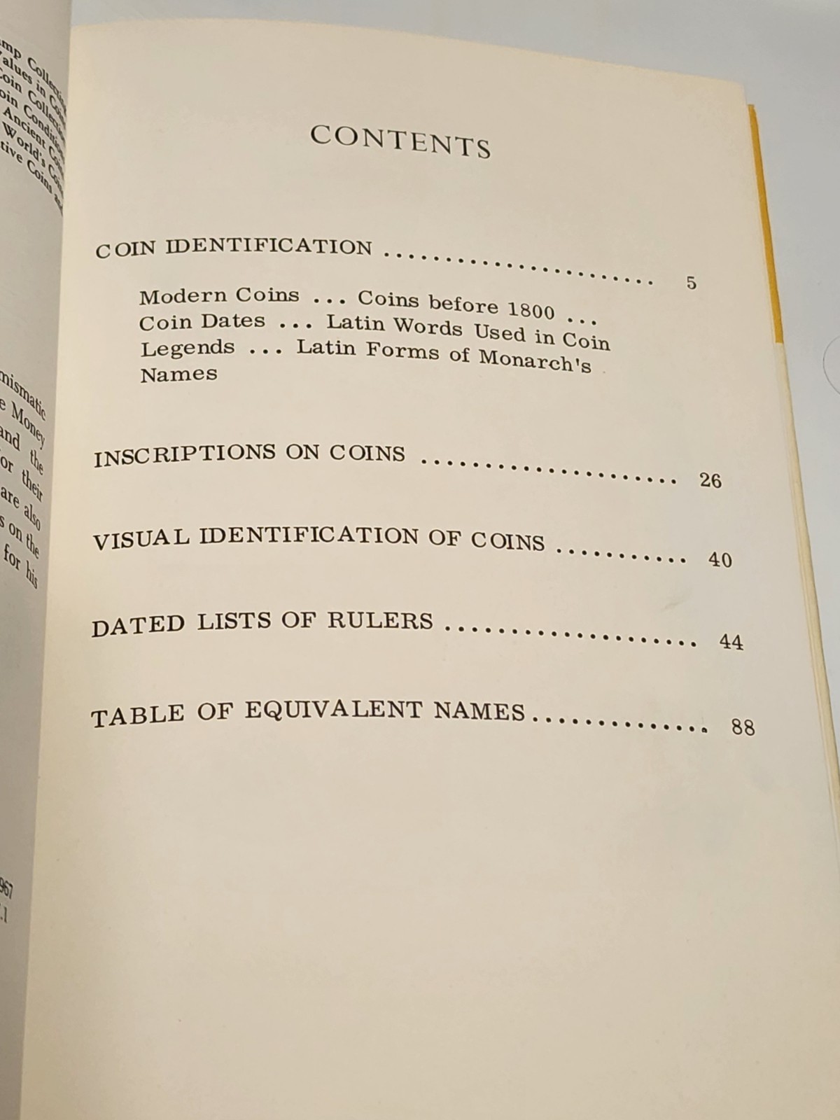 Coin Identifier by Burton Hobson 1966 Vintage Hardcover Book 88 Pages
