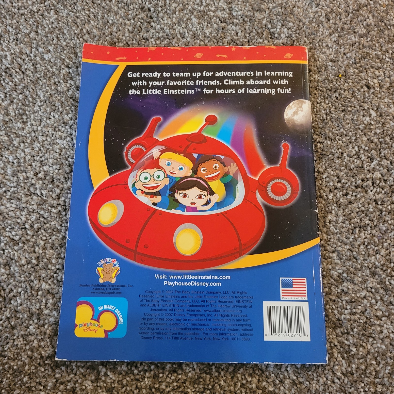 Little Einsteins Coloring Book – 1 Used Page Few Missing Stickers